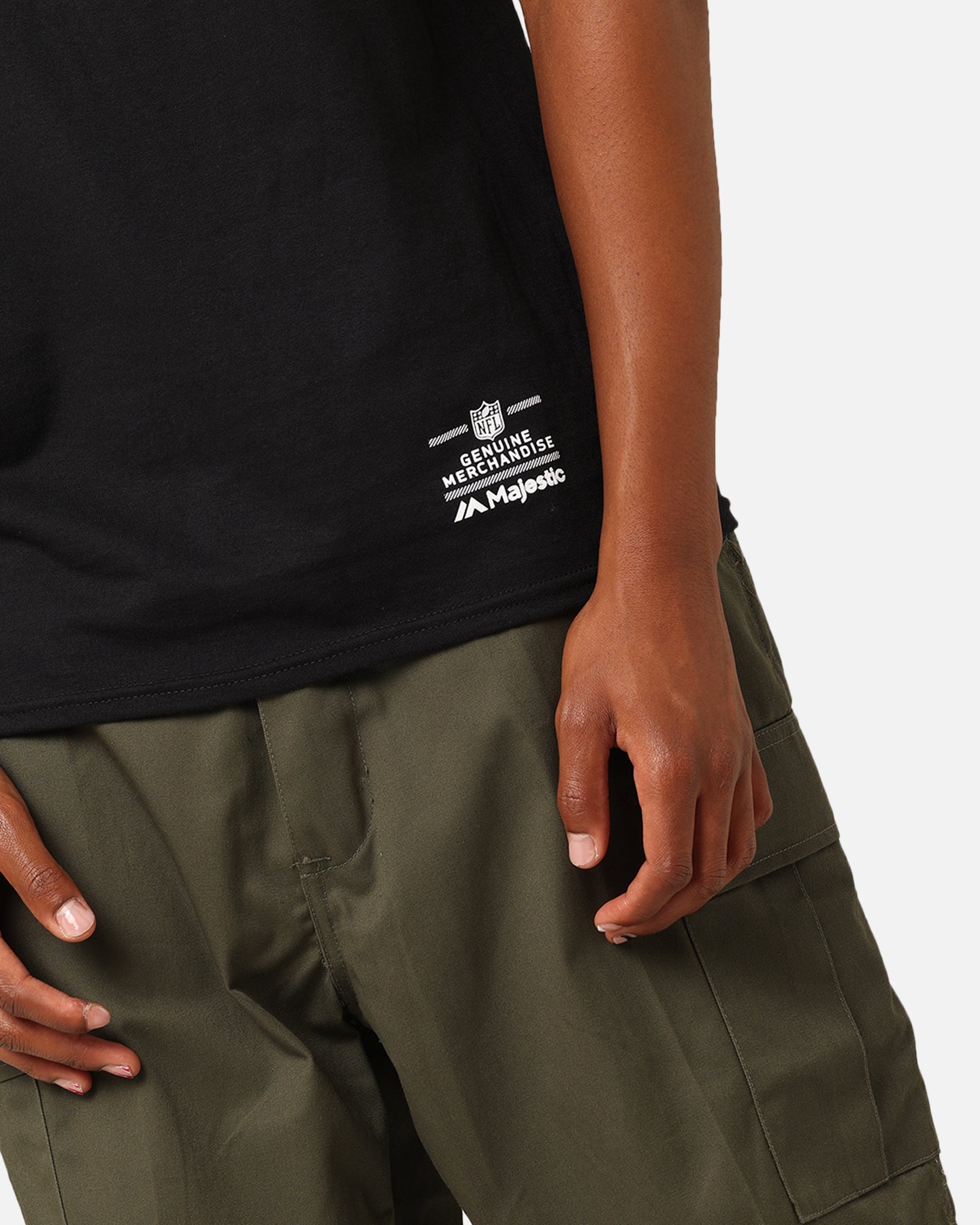 Majestic Athletic Los Angeles Rams Team Crest T-Shirt Black、mySite、zt4zffjzw