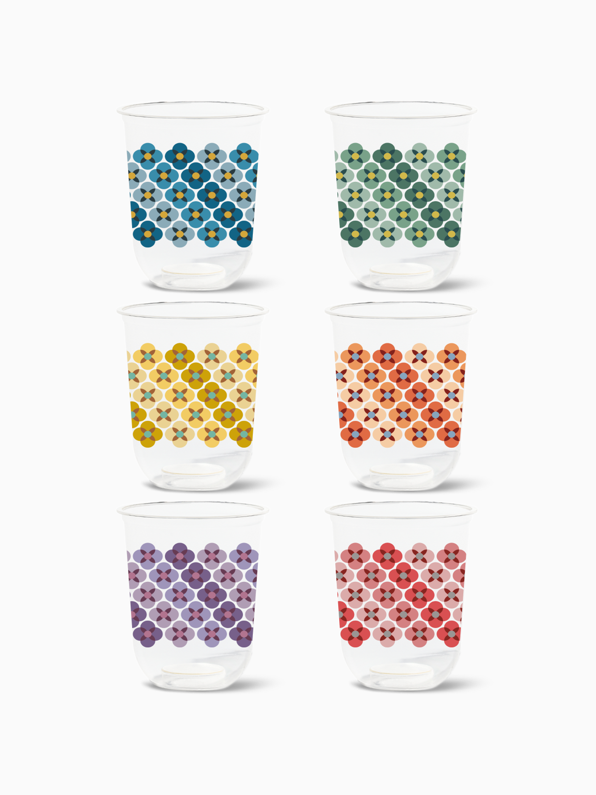 70's Flower Pattern - NATURAL Arc 16oz、mySite、camillekostekn