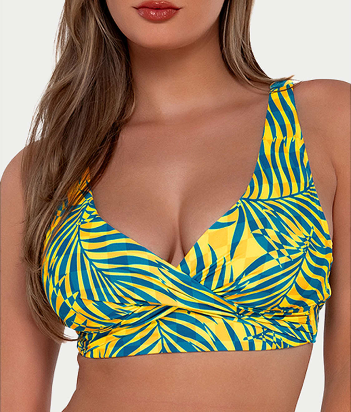  Printed Elsie Underwire Wrap Bikini Top、mySite、justintrudeaud