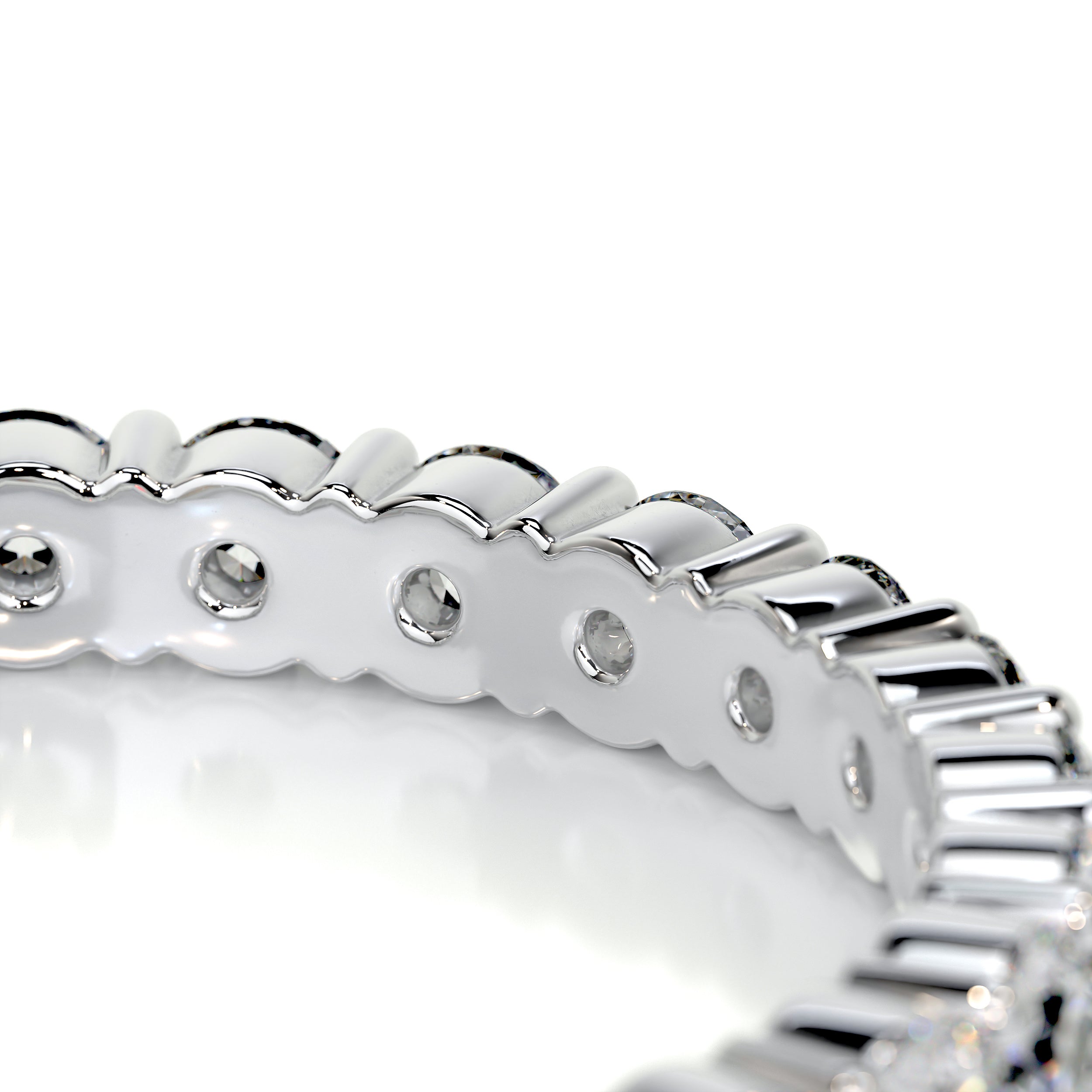 Trinity Eternity Wedding Ring (0.9 Carat) -14K White Gold、mySite、hinf8tx79