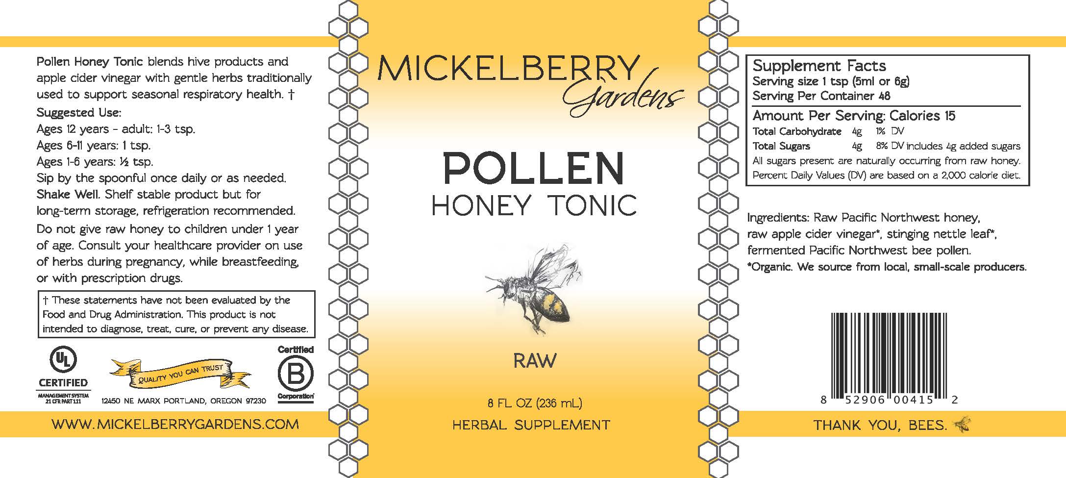 Pollen Honey Tonic、mySite、gigharbornorthrealestate