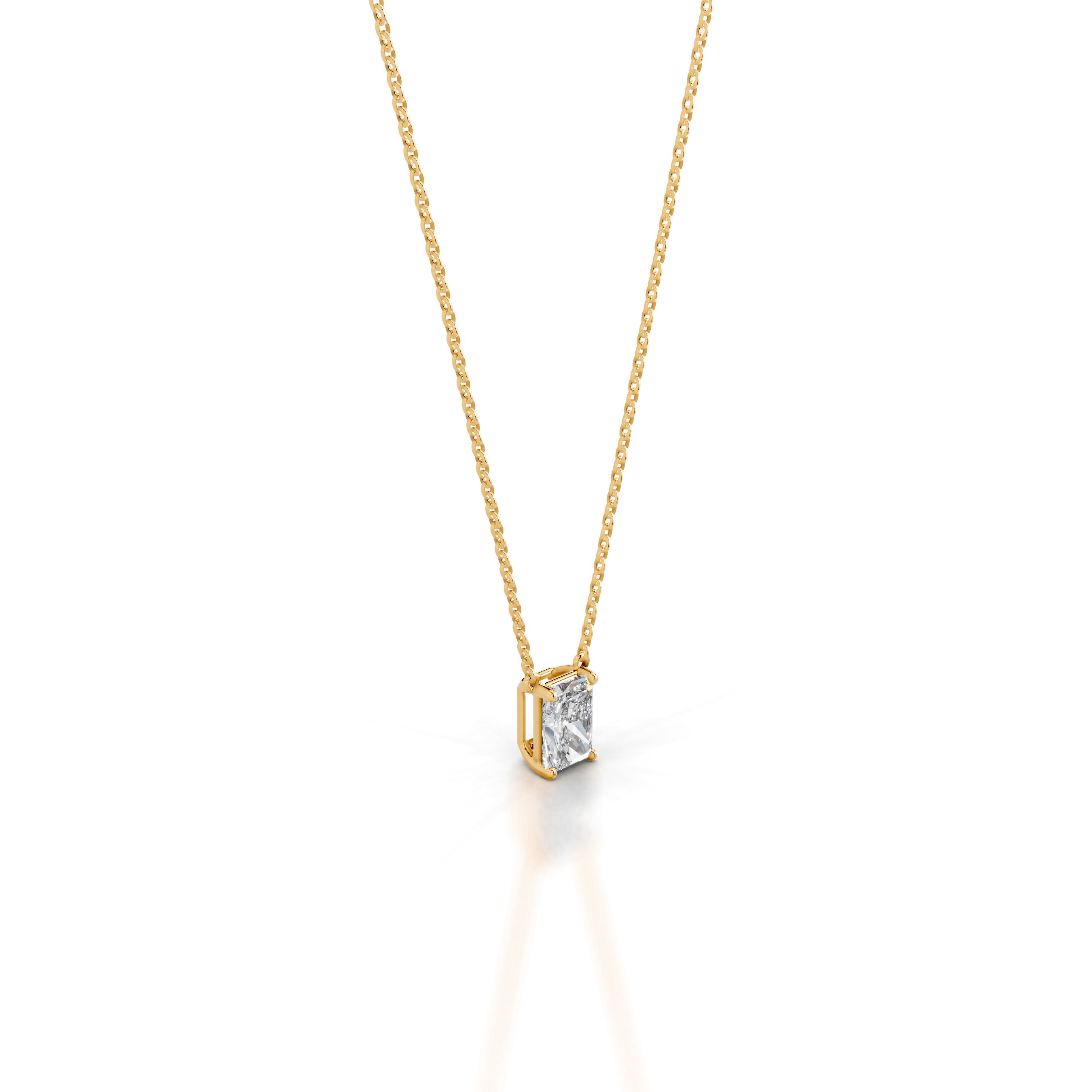 Mary Lab Grown Diamond Pendant - 18K Yellow Gold、mySite、hinf8tx79