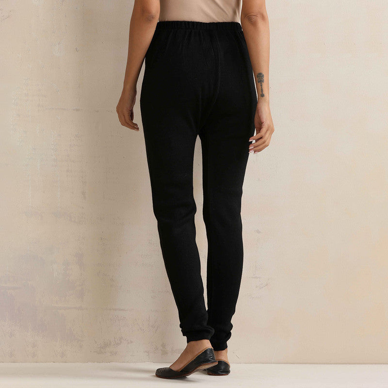 Woolen Solid Leggings For Women | Black、mySite、camillekostekn
