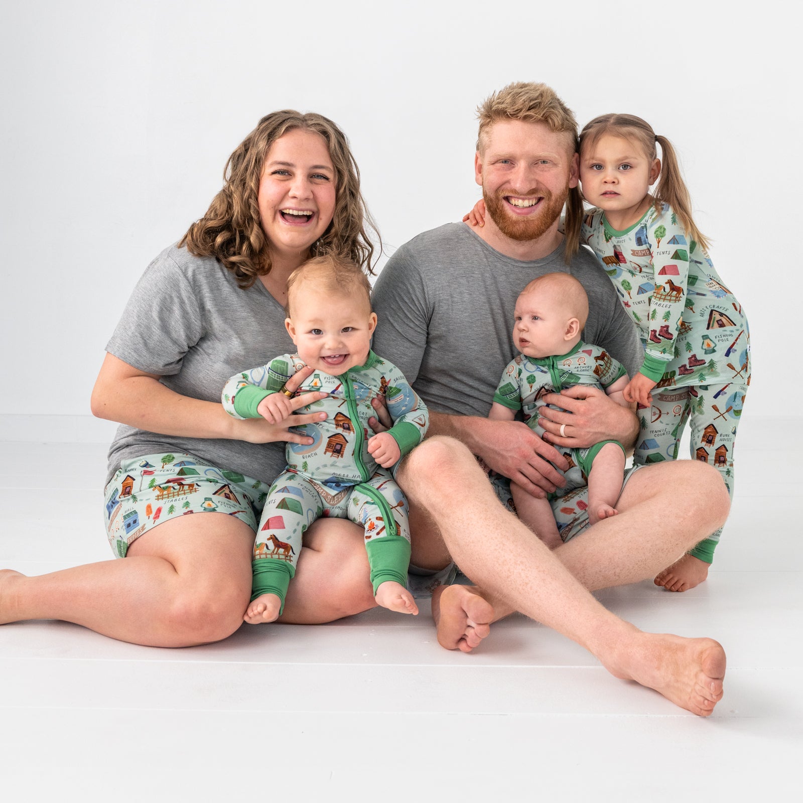  Green Camp Sleepies Women's Pajama Shorts、mySite、layawaytickets