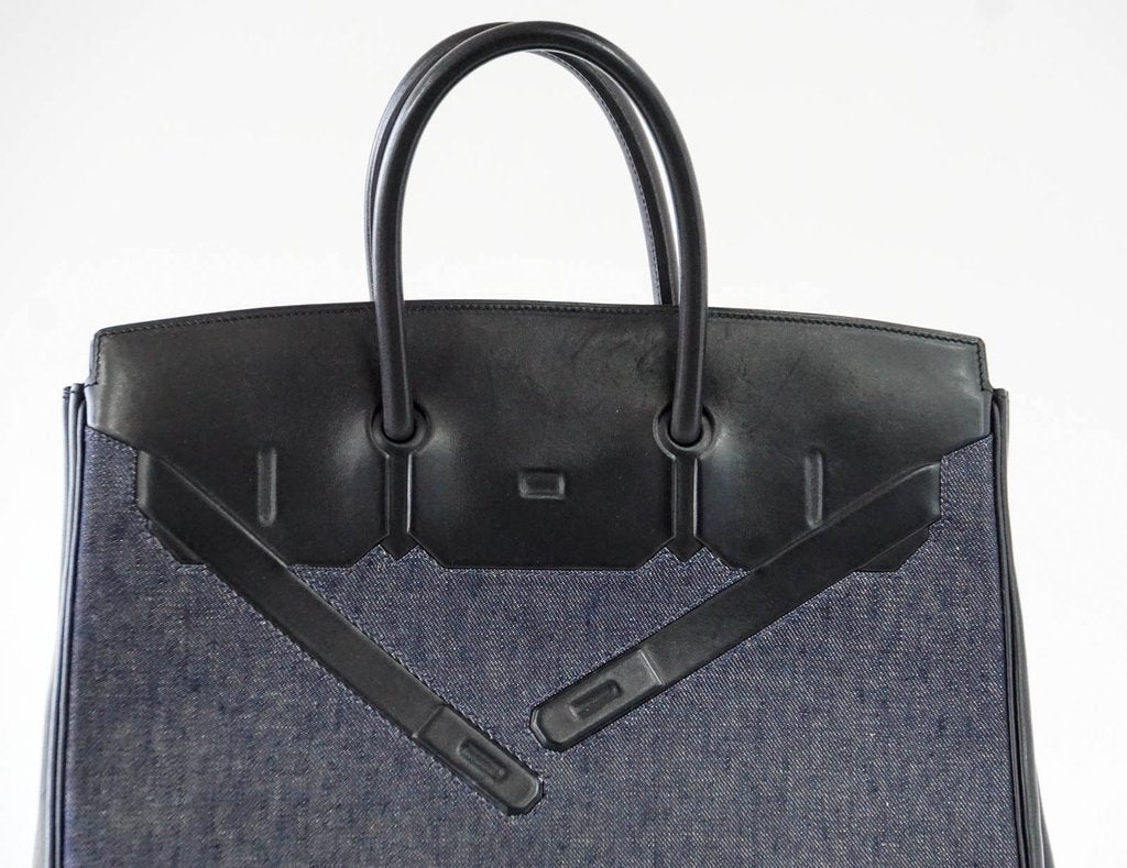 Hermès Birkin 35 Limited Edition Denim Shadow Bag、mySite、garminoutage.com