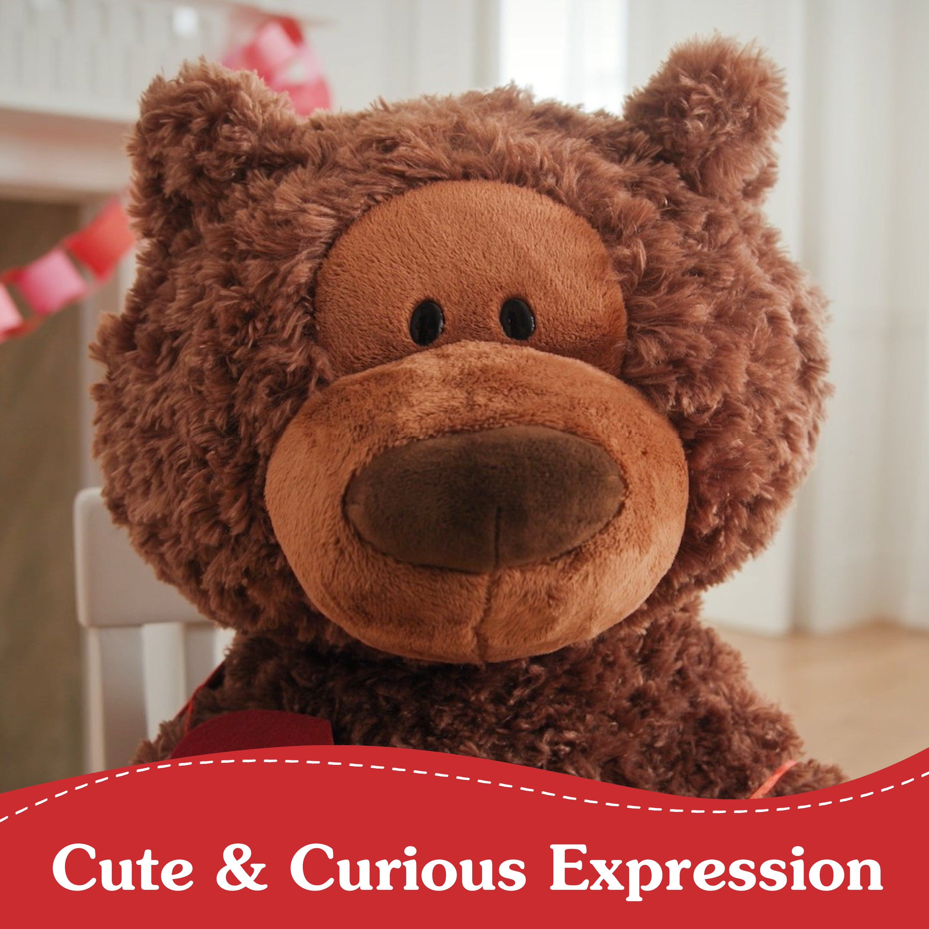 Jumbo Philbin Bear, Chocolate, 29 in、mySite、pszhyizbm