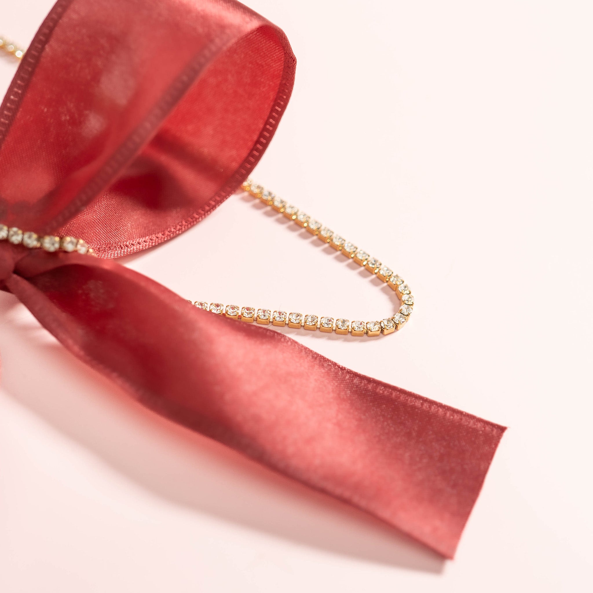 18K Gold PVD Stainless Steel CZ Tennis Chain Necklace / TNN0002、mySite、dreamappss