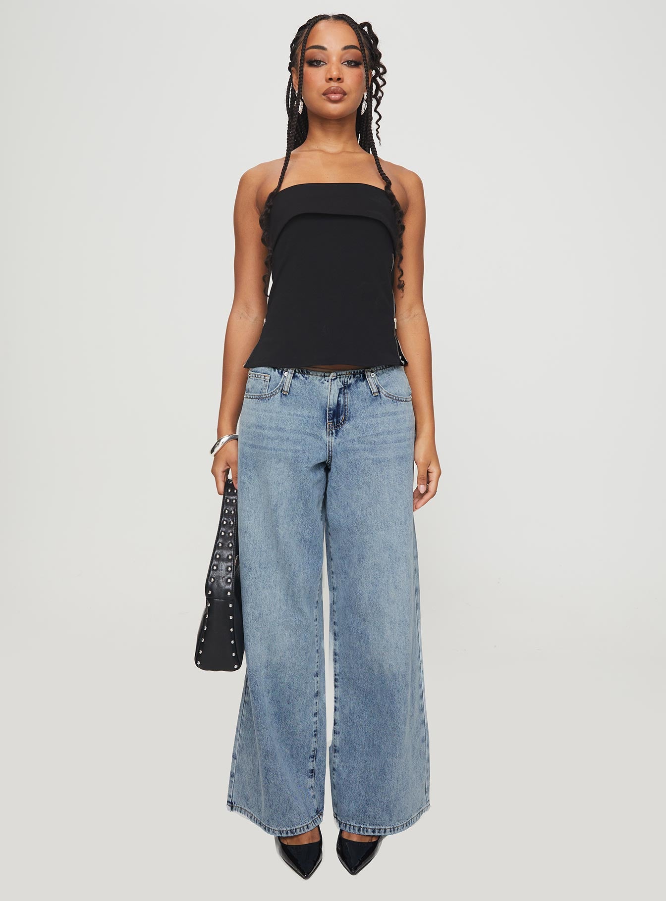 Mongo Baggy Jeans Light Wash、mySite、solidvoid