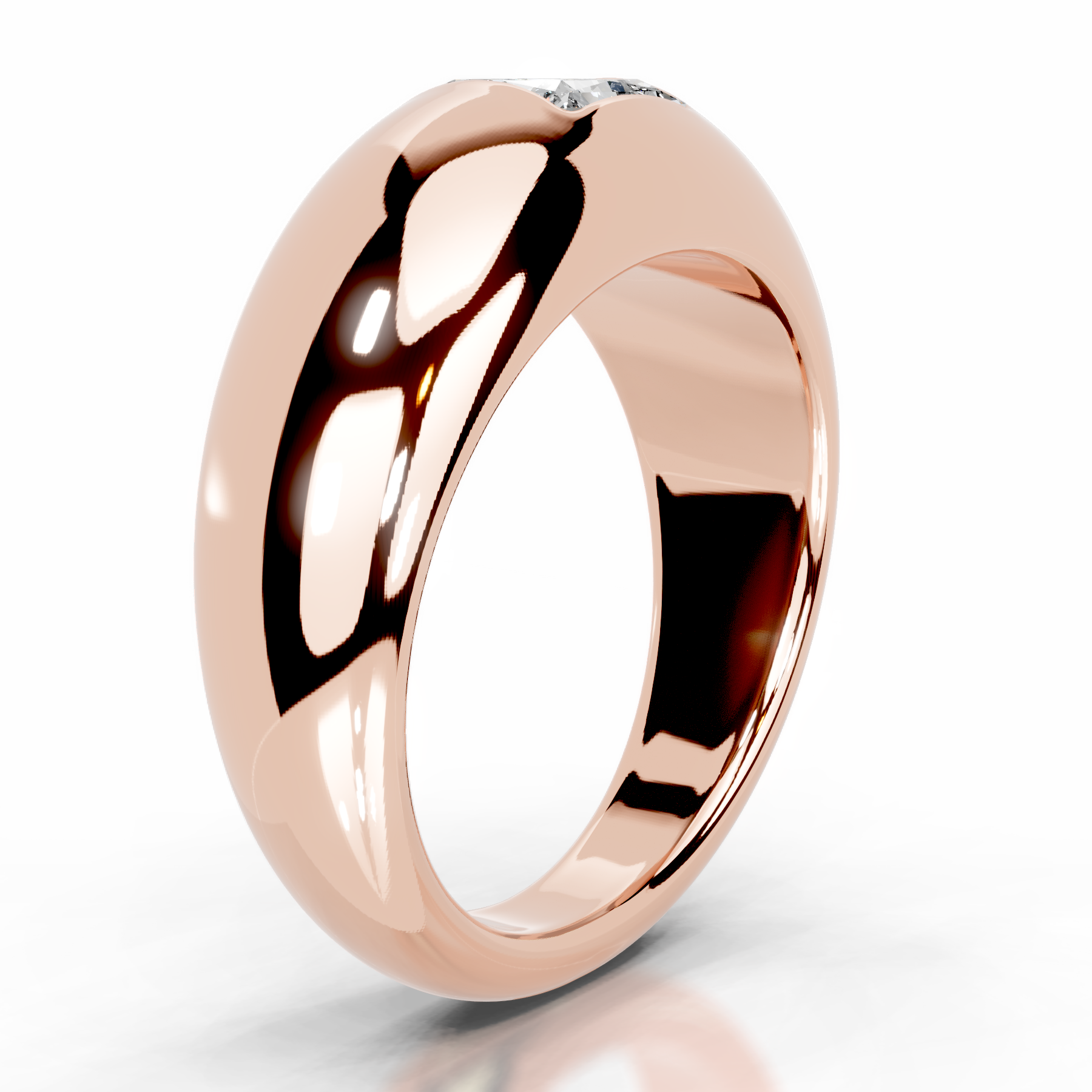 Aaliyah Lab Grown Diamond Ring (1 Carat) -14K Rose Gold、mySite、hinf8tx79