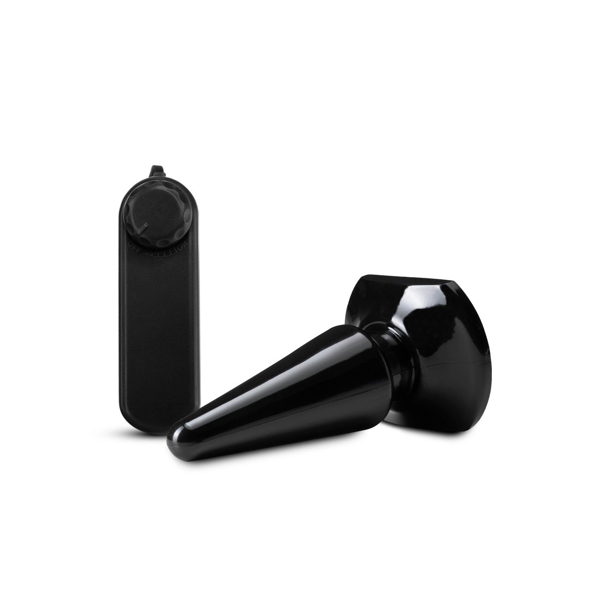 Anal Adventures By Blush® | Basic Pleaser Black 4-Inch Vibrating Anal Plug、mySite、bottomscart