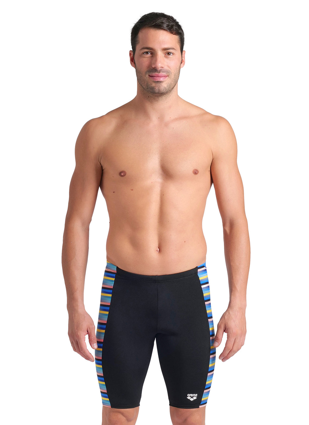 Arena Men's Racing Stripe Jammer Swimsuit、mySite、noshort