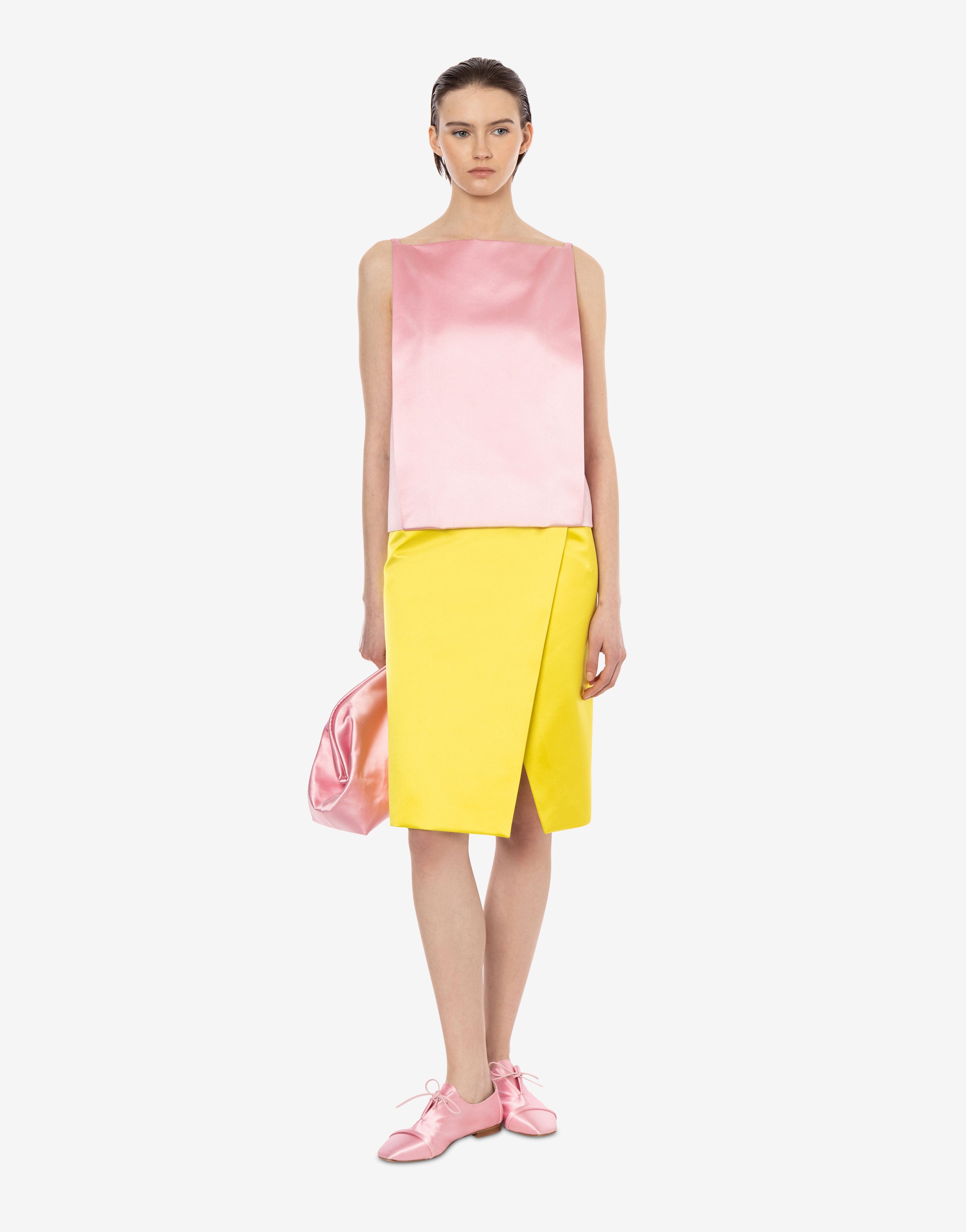 Gonna midi a portafoglio in duchesse、mySite、aoinhome