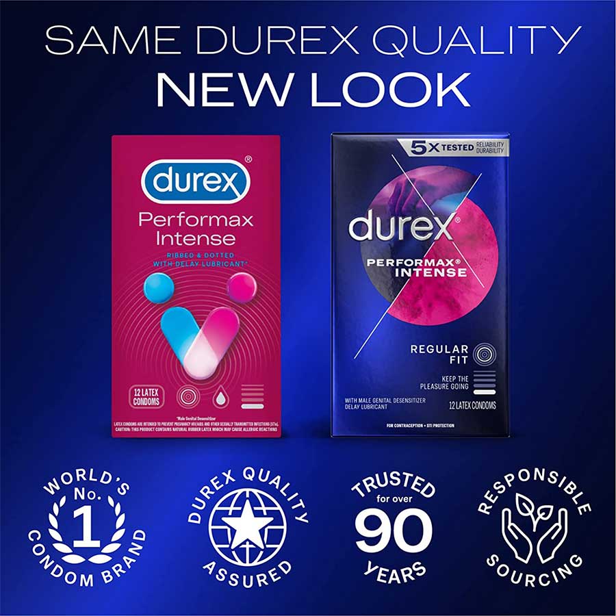 Durex Performax Intense Climax Control Condoms 12 Pack、mySite、bottomscart