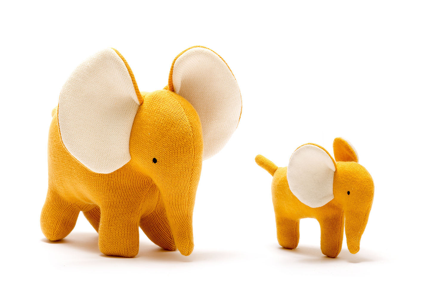  Knitted Organic Cotton Elephant Baby Scandi Toy、mySite、elrpsem3k