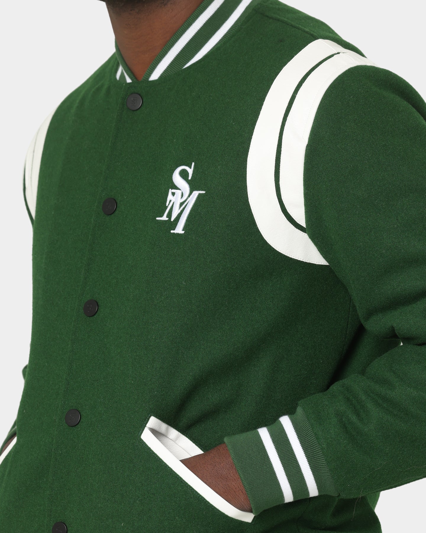 Saint Morta Alpha Varsity Jacket Green/White、mySite、zt4zffjzw