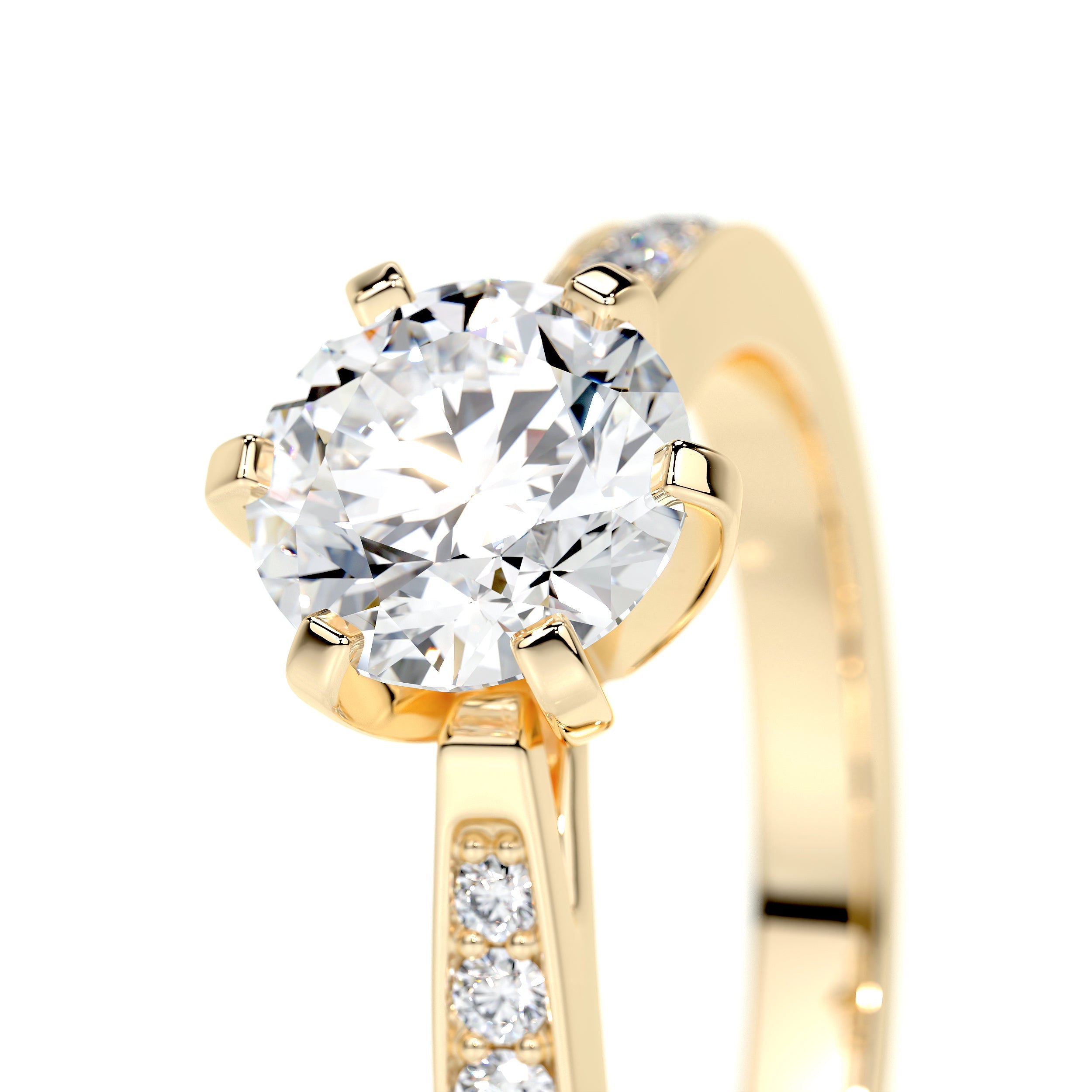 Talia Lab Grown Diamond Ring - 18K Yellow Gold、mySite、hinf8tx79