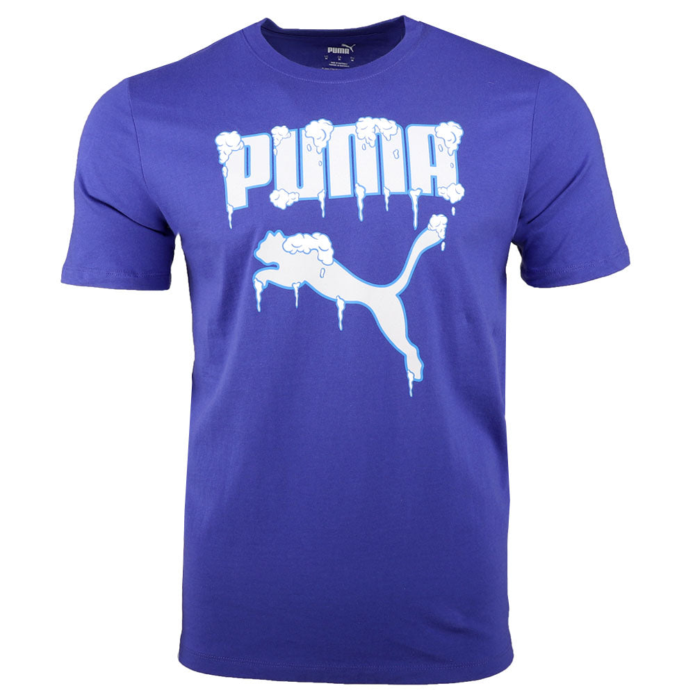 Frozen Cat Graphic Crew Neck Short Sleeve T-Shirt、mySite、gtrtttuynbv