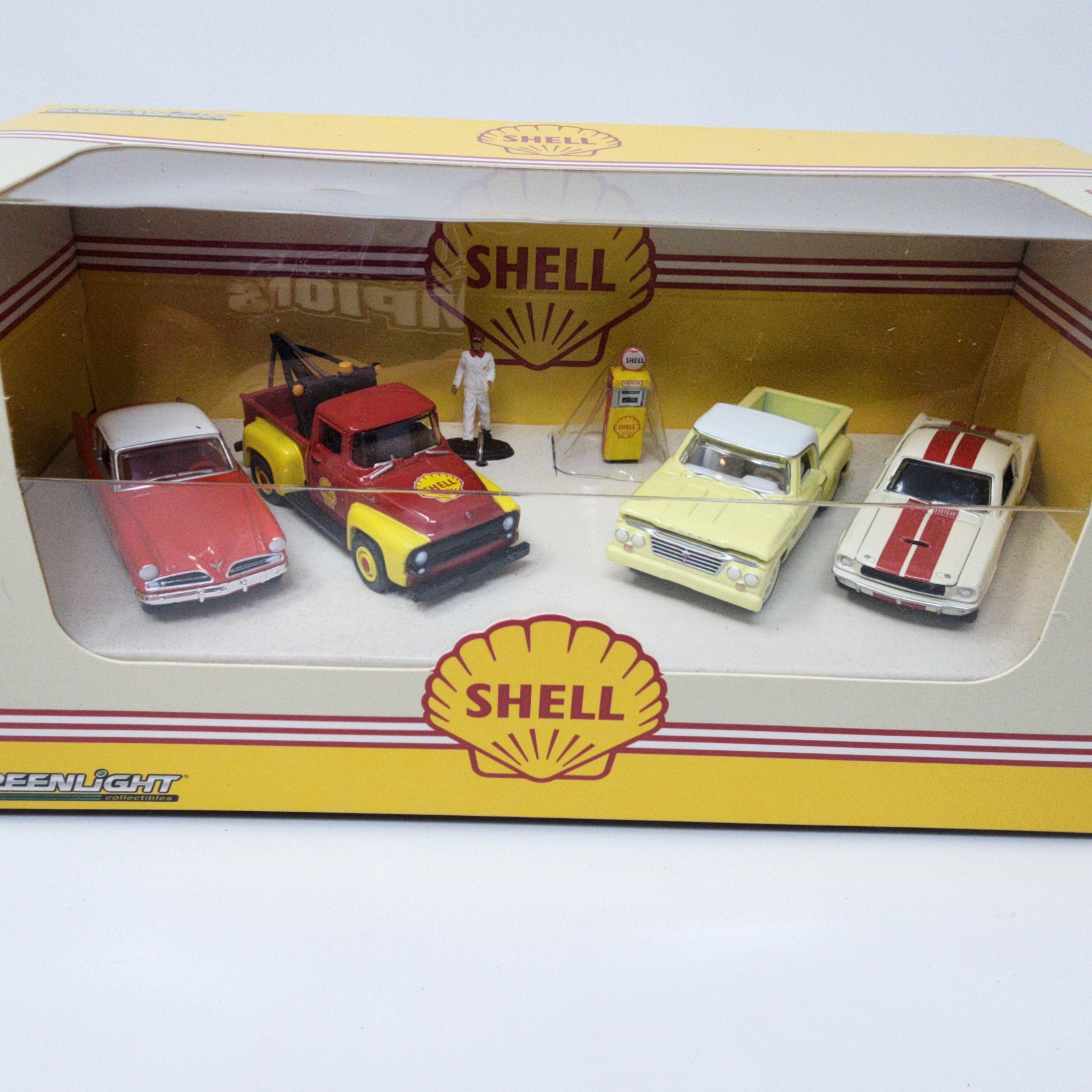 Shell Service Center Collection * 4 Car Set * Greenlight Diorama、mySite、hgirdovlk