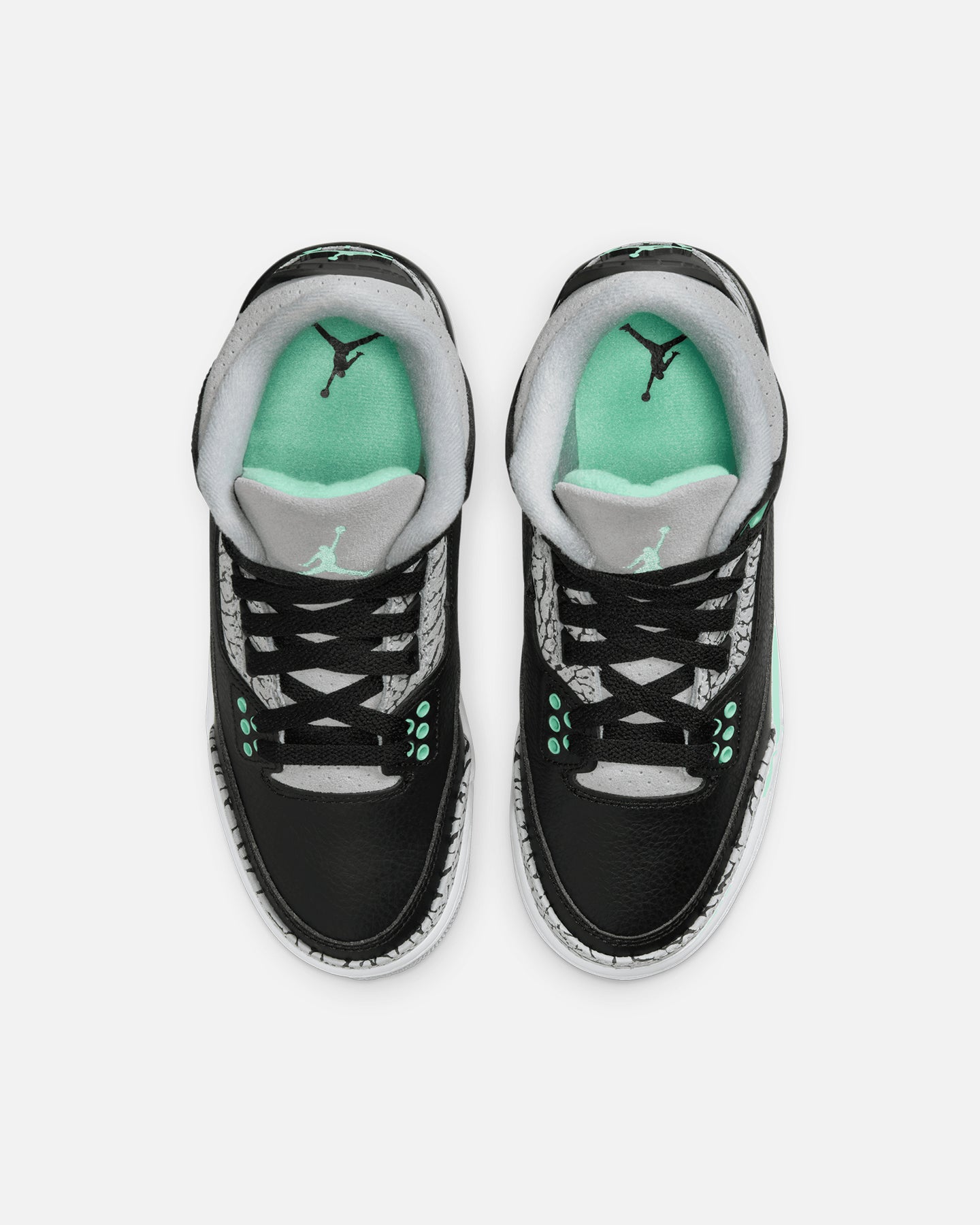 Jordan Kids' Air Jordan 3 Retro (GS) Black/Green Glow、mySite、zt4zffjzw