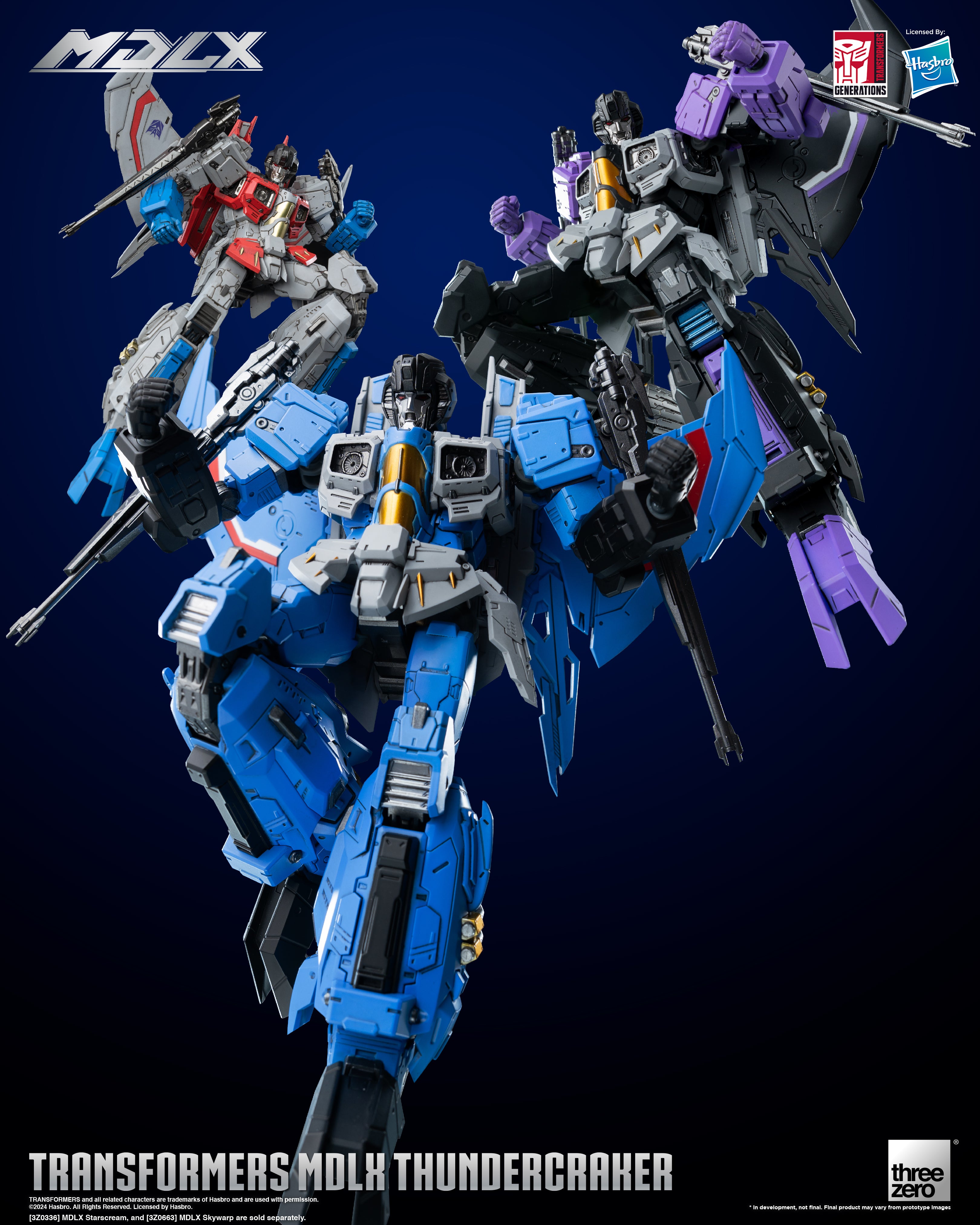 Threezero Transformers MDLX Thundercracker、mySite、hgirdovlk