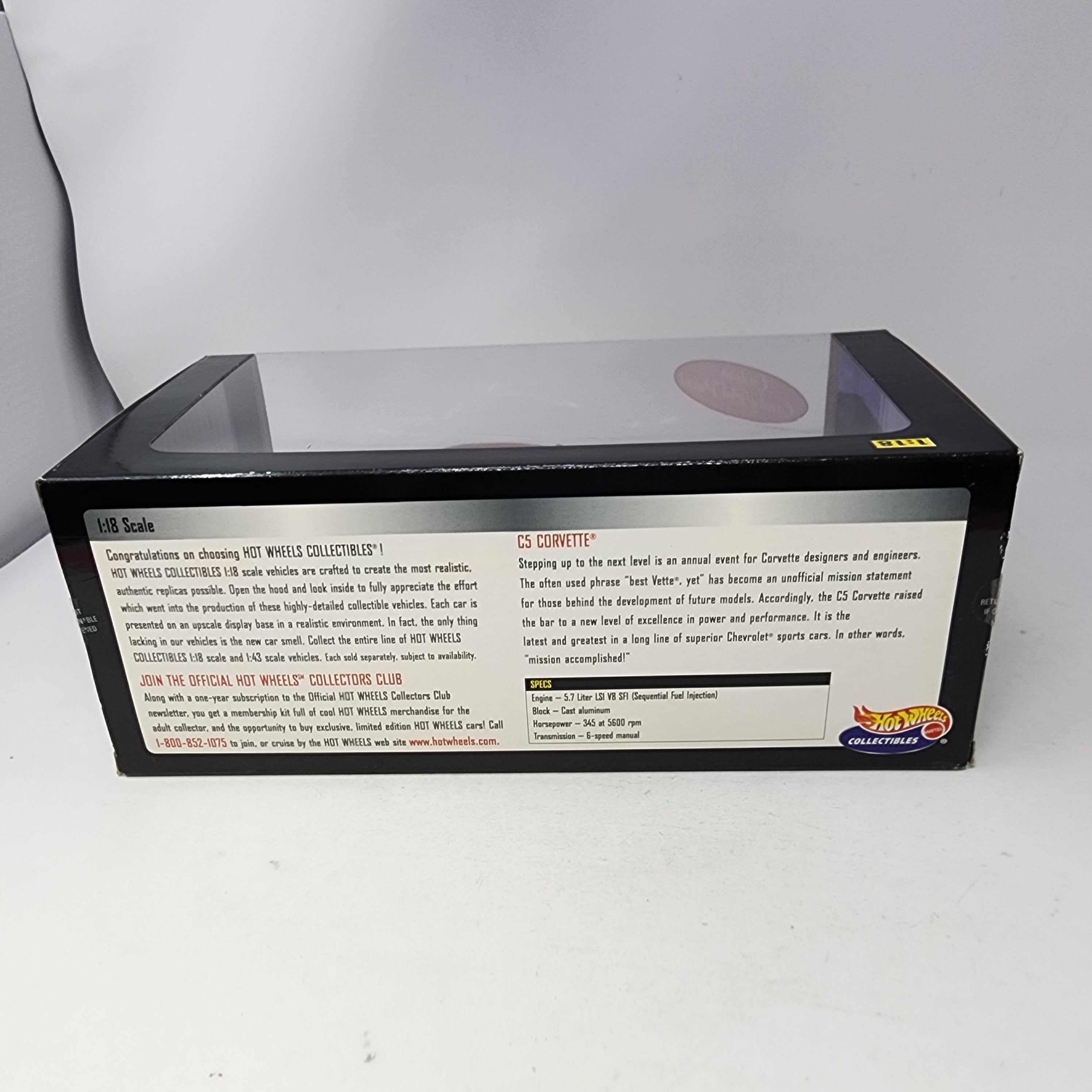 C5 Chevrolet Corvette * Candy RED * Hot Wheels Collectibles 1/18 Scale、mySite、hgirdovlk