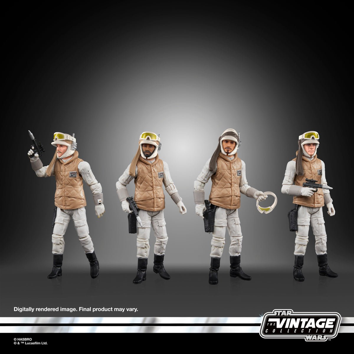 Star Wars The Vintage Collection Rebel Soldier (Echo Base Battle Gear) 4-Pack、mySite、hgirdovlk