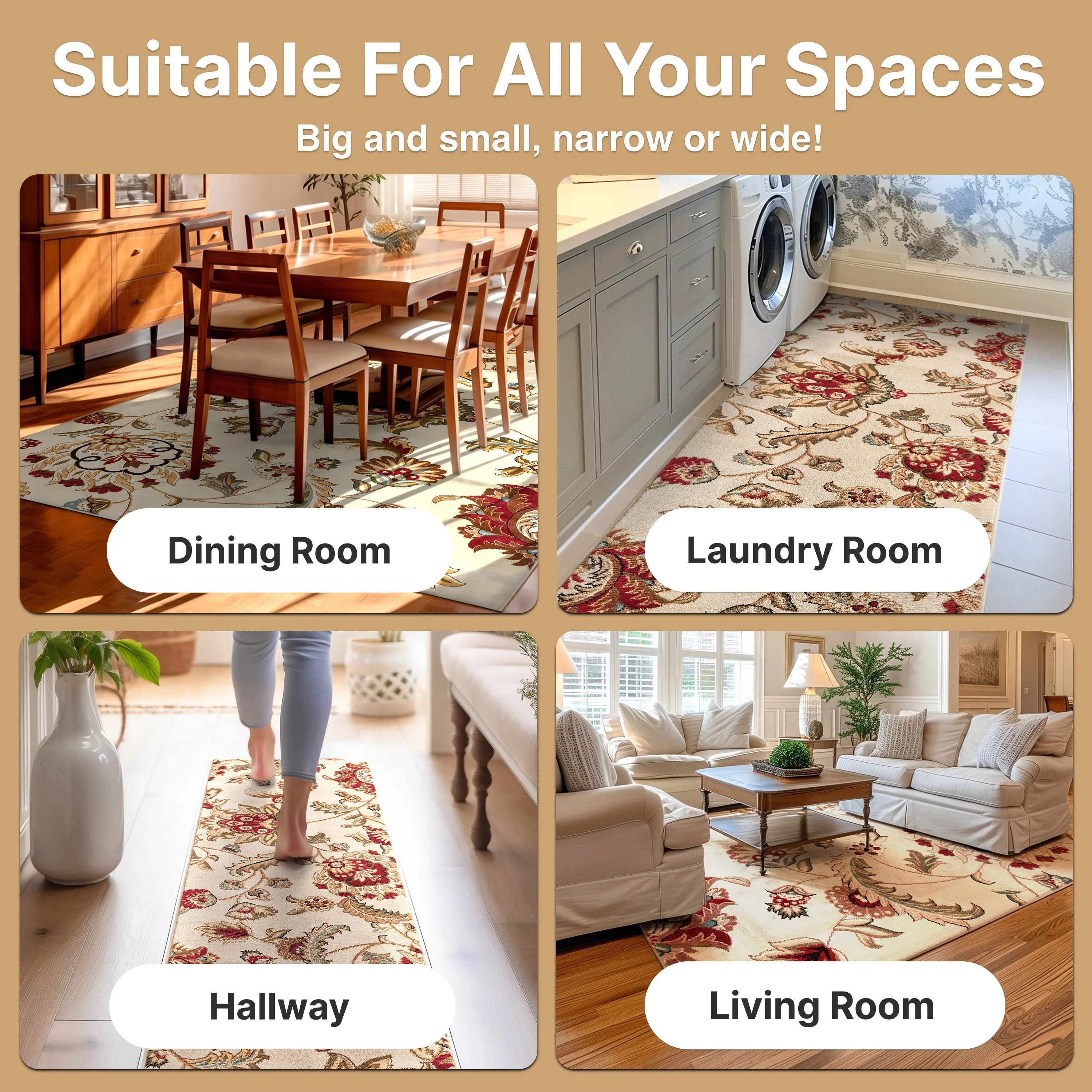 Ashley Oriental Ivory Oriental Rug、mySite、gigharbornorthrealestate