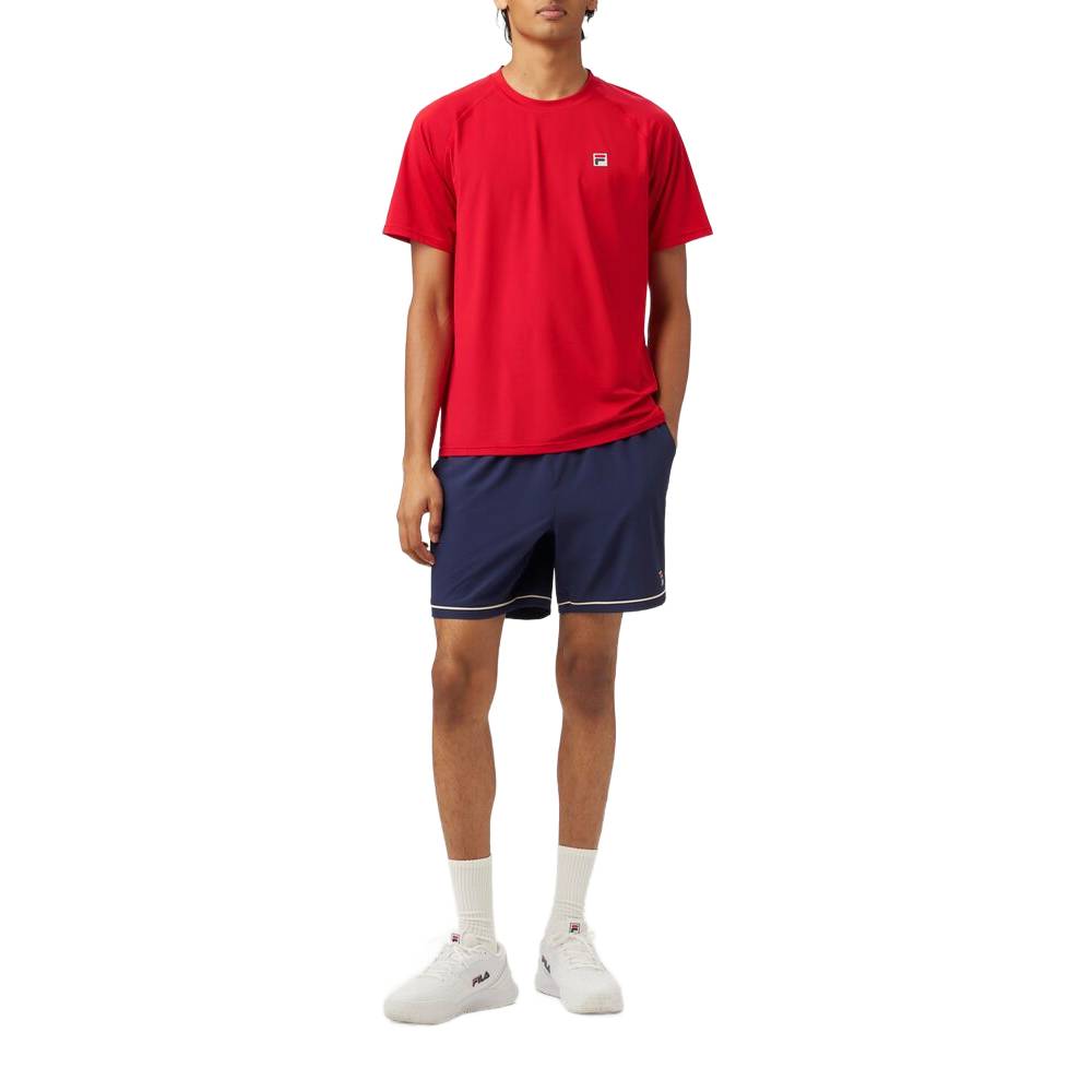 Fila Men's Short Sleeve Crewneck Top (Fila Red)