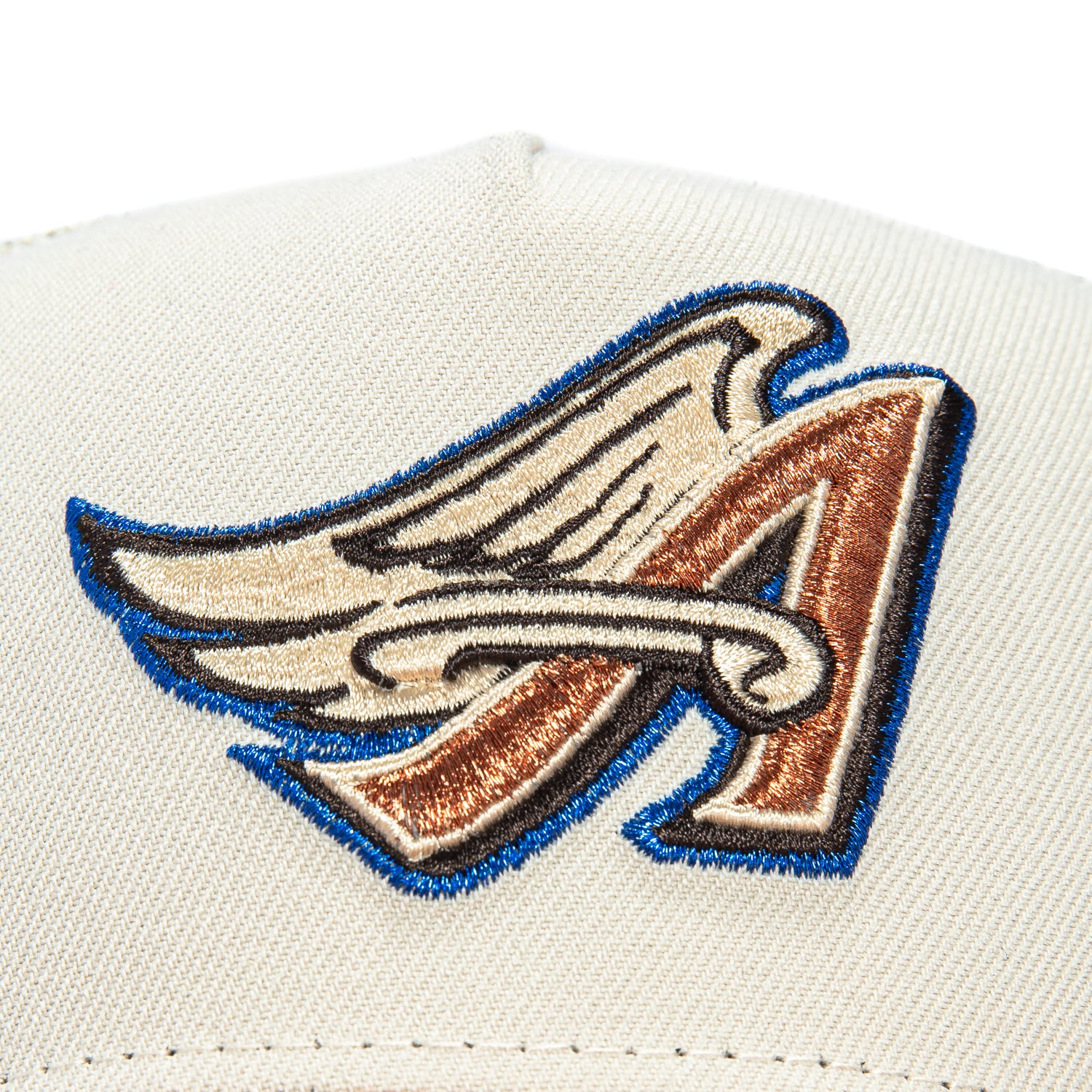 New Era 9Forty A-Frame Los Angeles Angels Snapback Trucker Hat - Stone, Brown、mySite、vikingsvslions