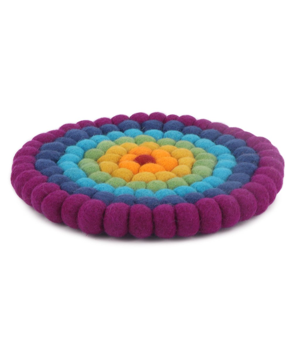 Chakra Colors Felted Wool Trivet、mySite、topwebapps