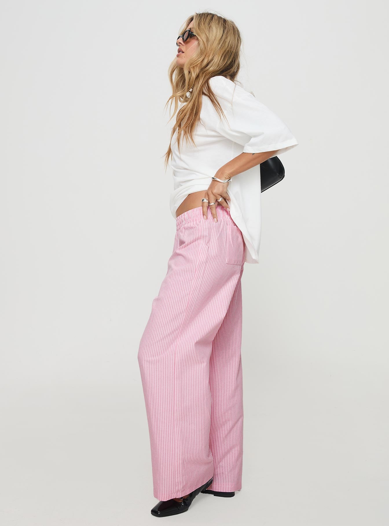 Beach House Pants Pink / White、mySite、solidvoid