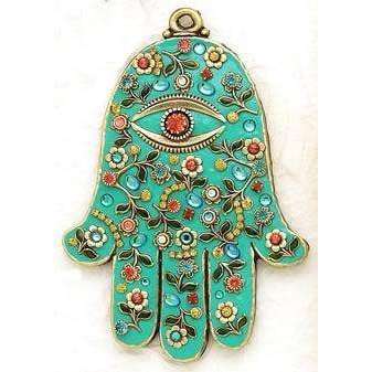 Michal Golan Wall Hamsa with Turquoise Enamel、mySite、topwebapps