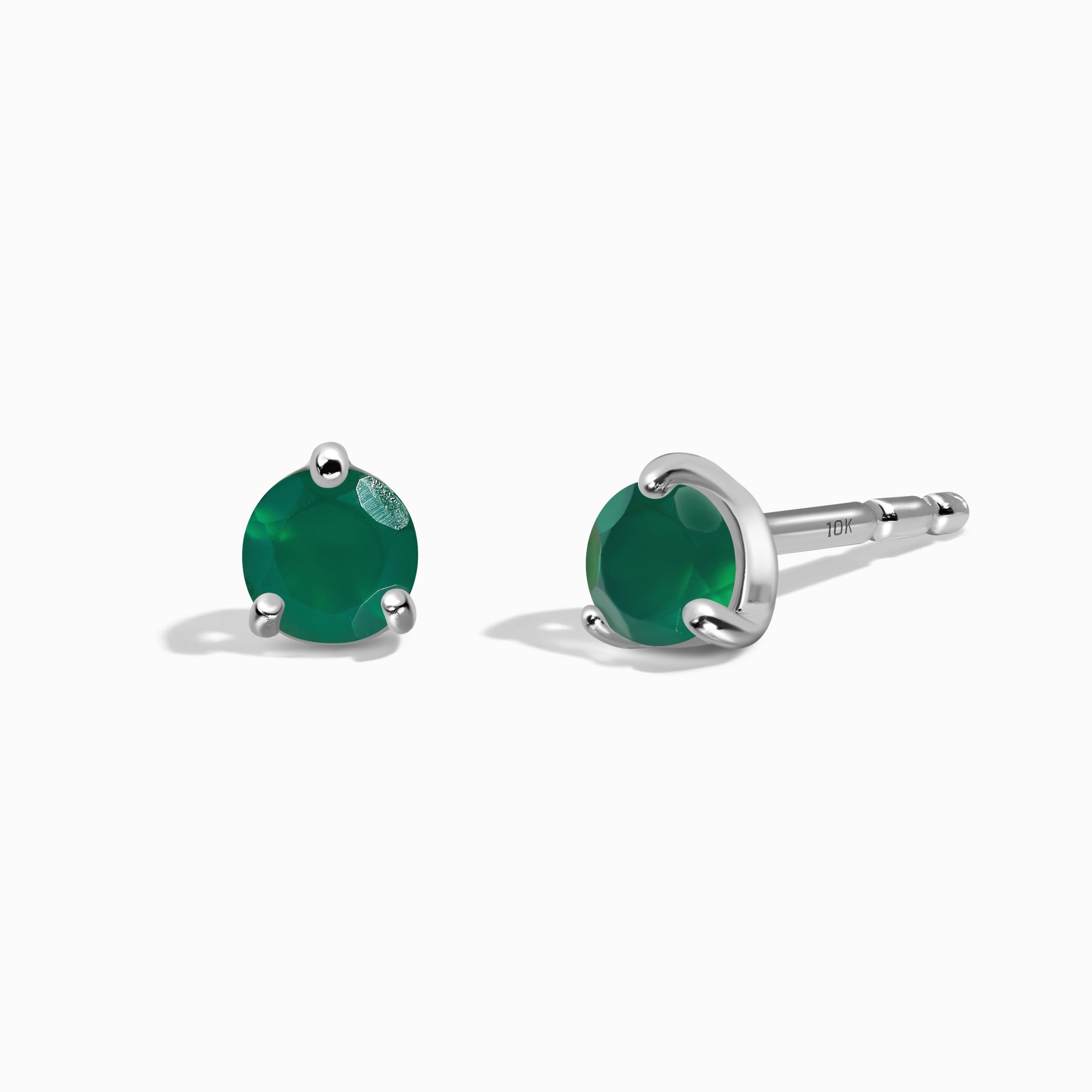 Green Onyx Round Studs - May Birthstone、mySite、hinf8tx79