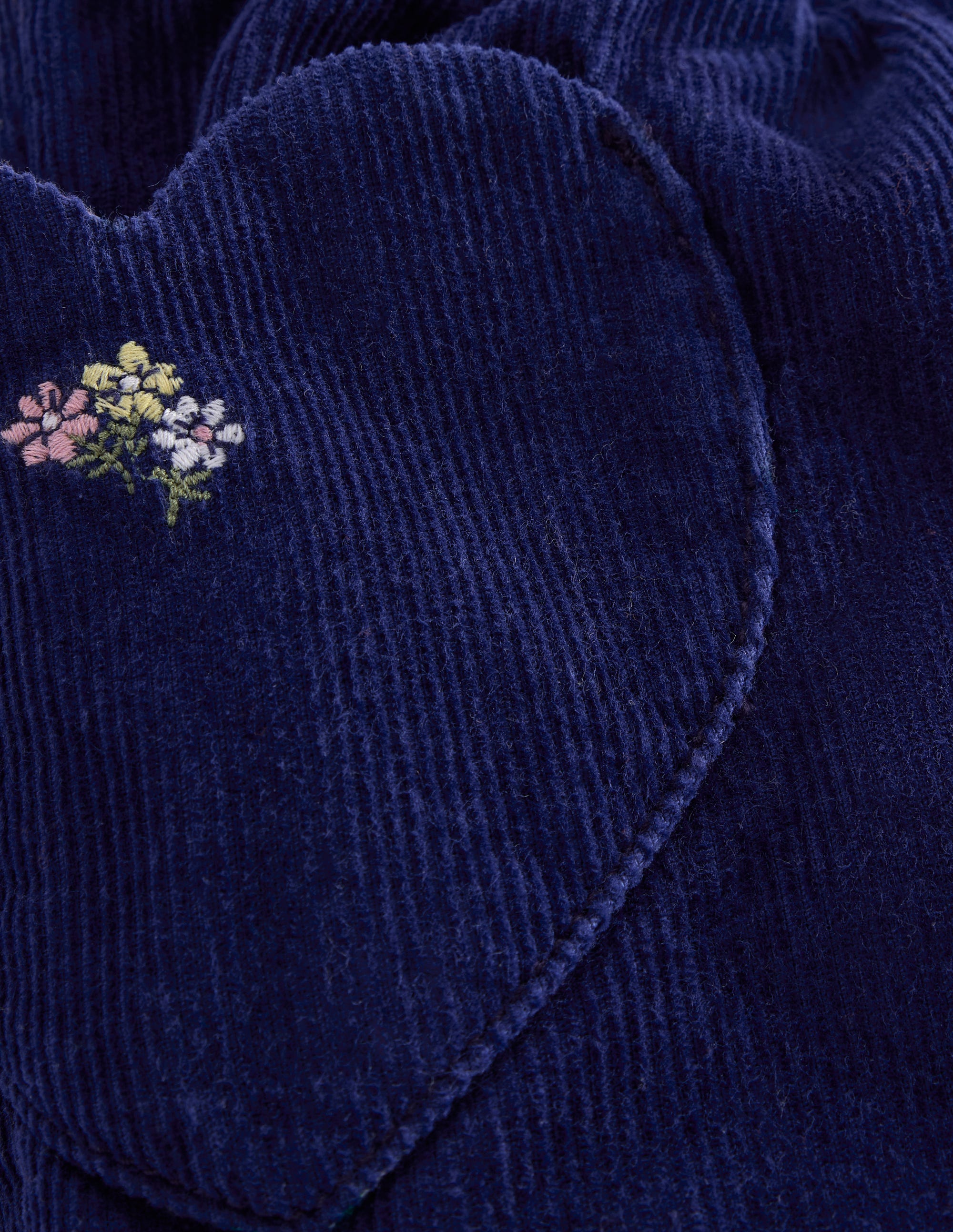  Lined Cord Pull-On Trousers-College Navy Embroidery、mySite、ashleygrahame