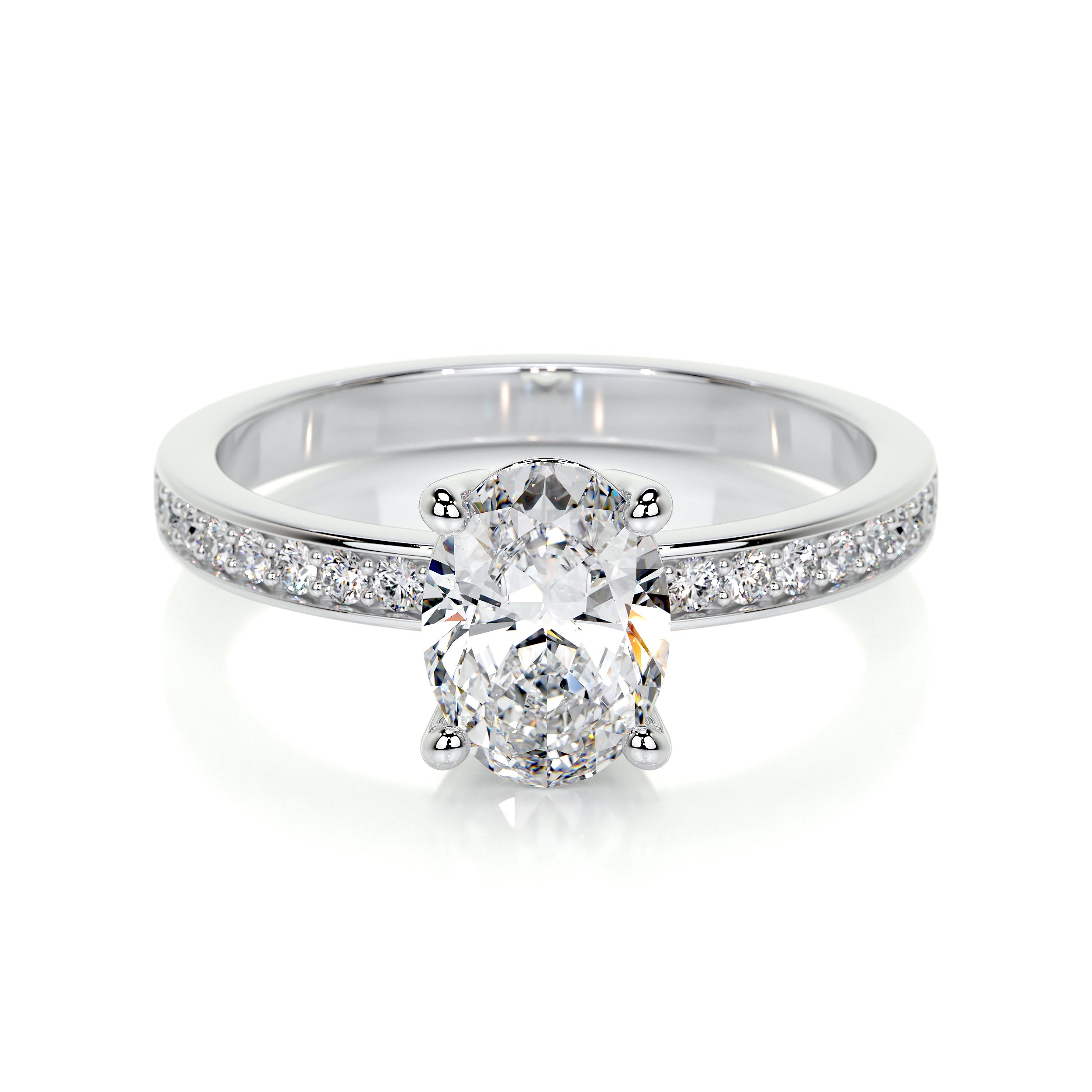 Giselle Lab Grown Diamond Ring -14K White Gold、mySite、hinf8tx79