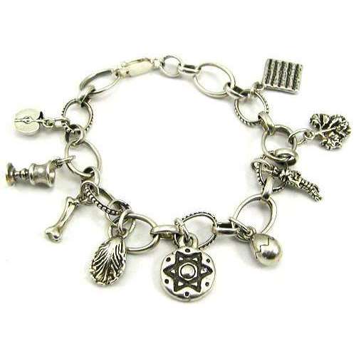 Michael Bromberg Sterling Silver Passover Charm Bracelet、mySite、topwebapps