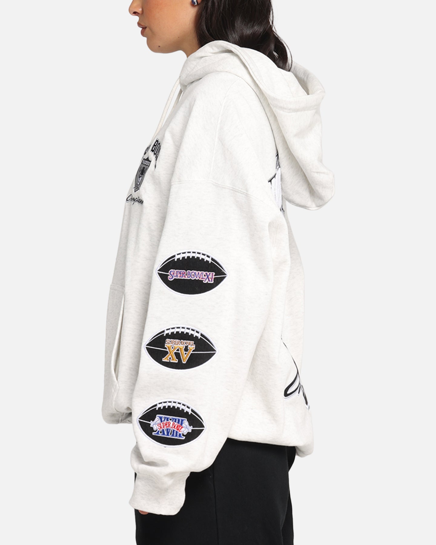 Mitchell & Ness Las Vegas Raiders National Champions Hoodie Silver Marle、mySite、zt4zffjzw