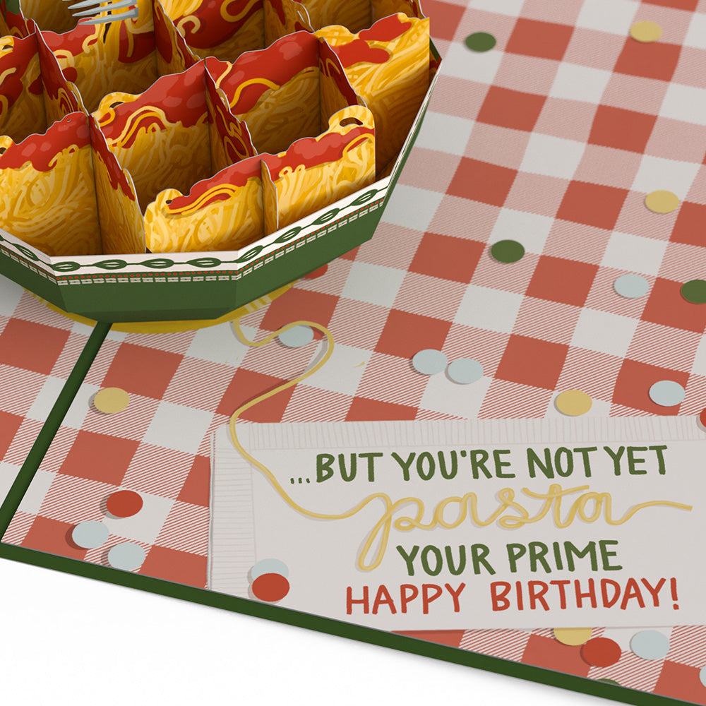Spaghetting Older Birthday Pop-Up Card、mySite、solidvoid
