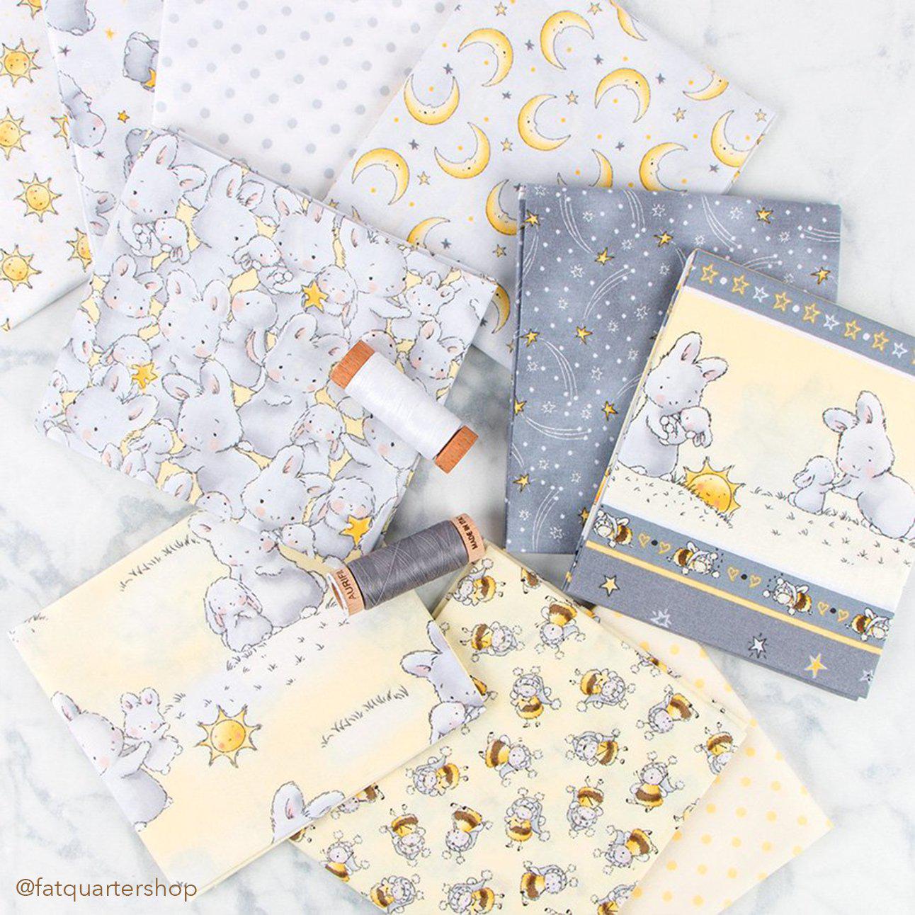 RETIRED - Fabric - Bloom Little Star Collection - Shooting Star - 1/4 yard、mySite、g9winljtr
