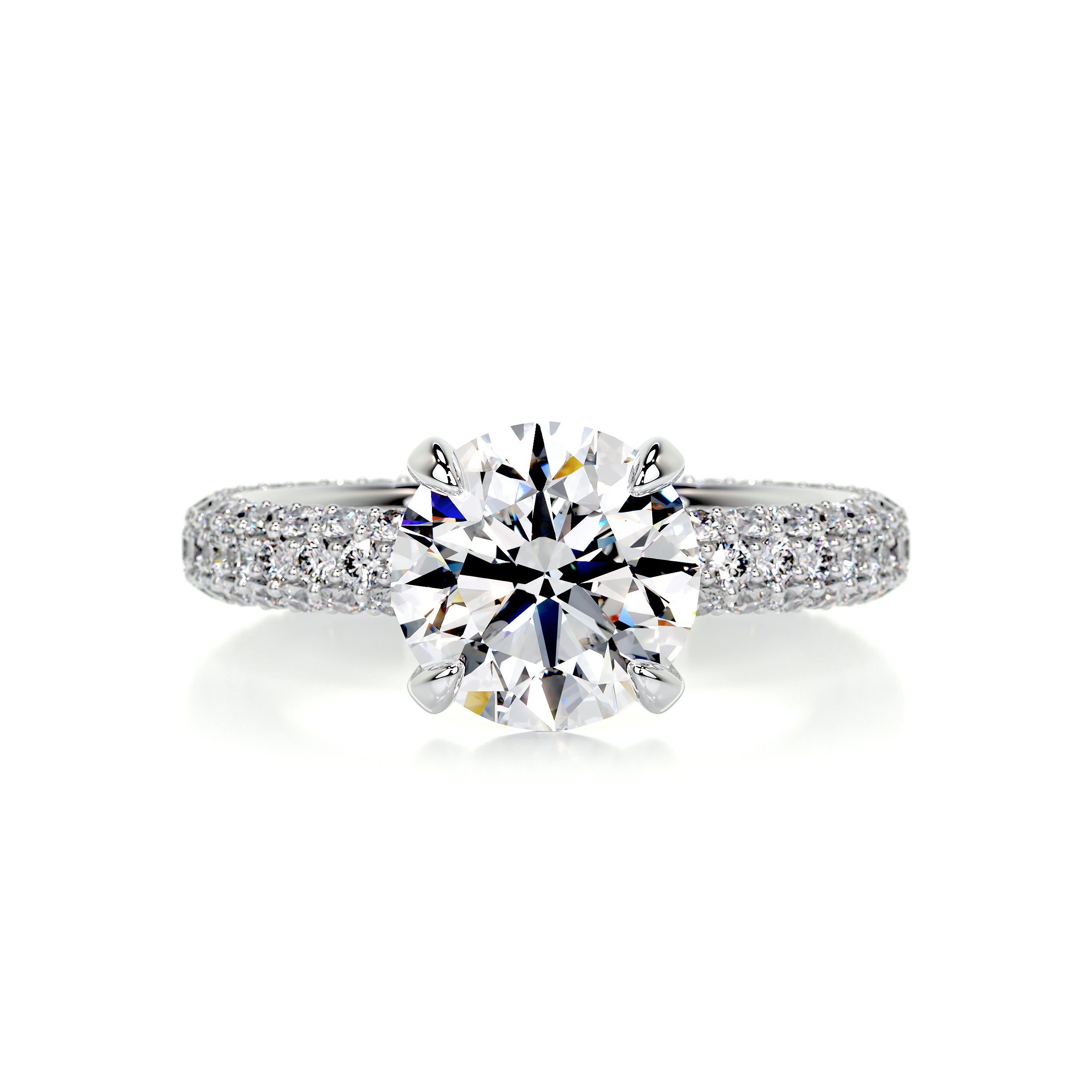Charlotte Diamond Engagement Ring -18K White Gold、mySite、hinf8tx79