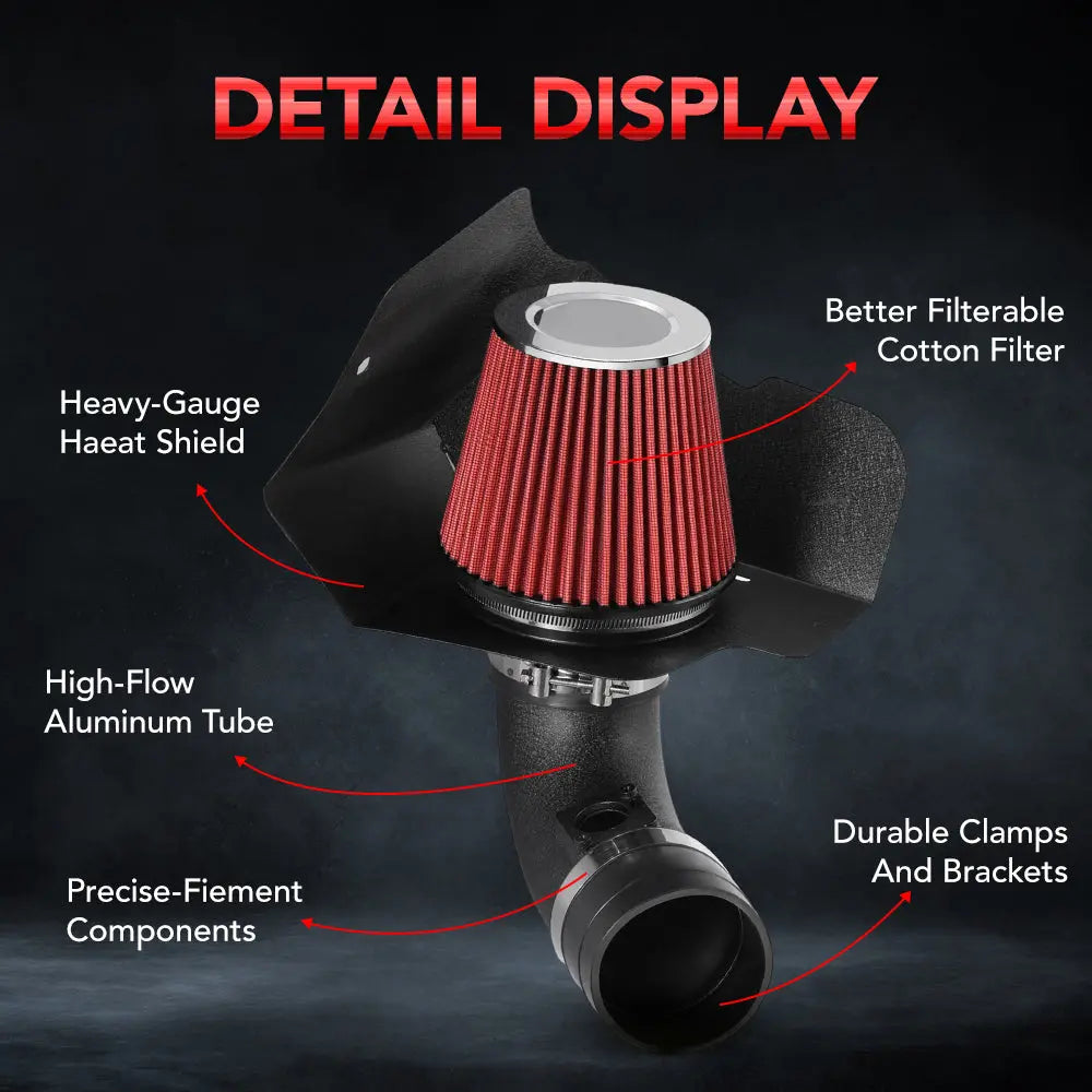 Cold Air Intake w/Heat Shield for 2009-2015 Cadillac CTS-V 6.2L V8、mySite、nflplayoffbracketp