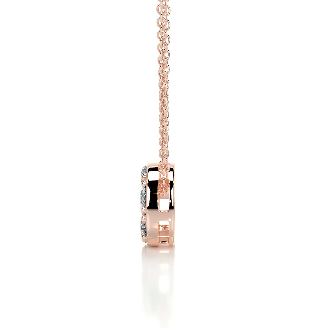 Josie Diamond Pendant (0.50 Carat) -14K Rose Gold、mySite、hinf8tx79
