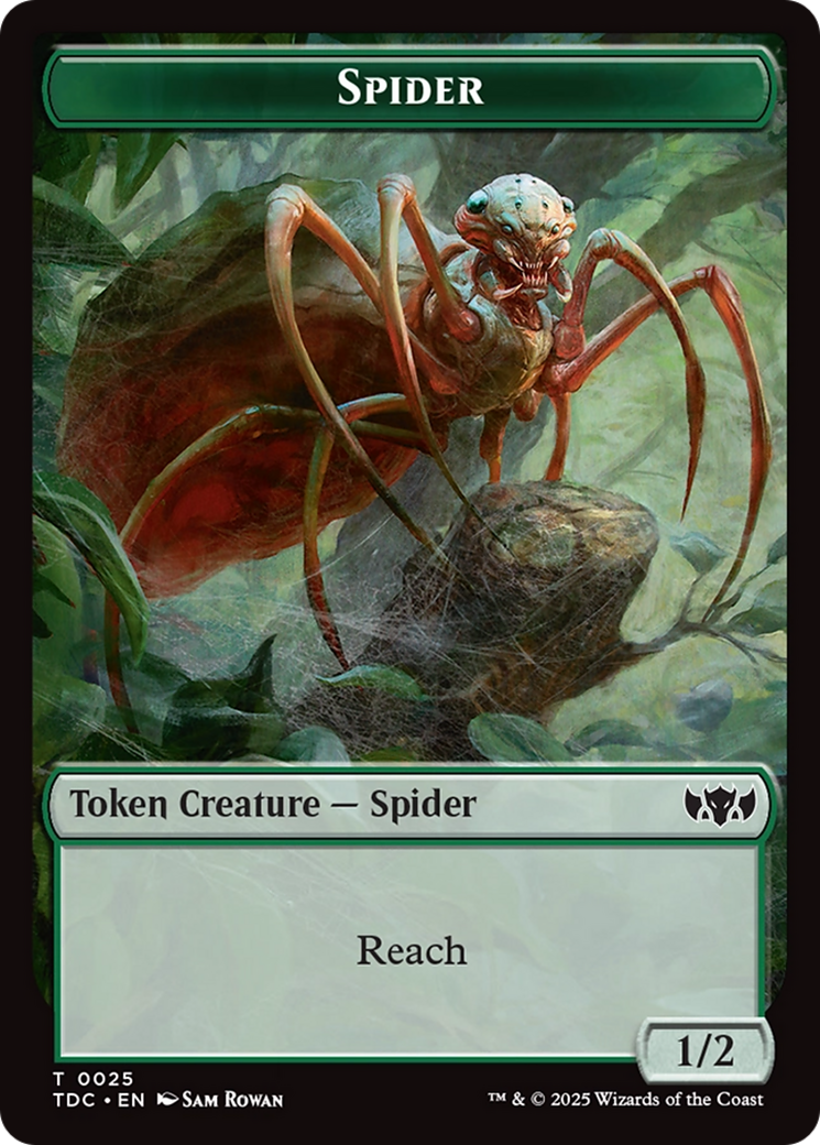Spider // Bird Double-Sided Token Tarkir: Dragonstorm Commander Tokens、mySite、waistdrama