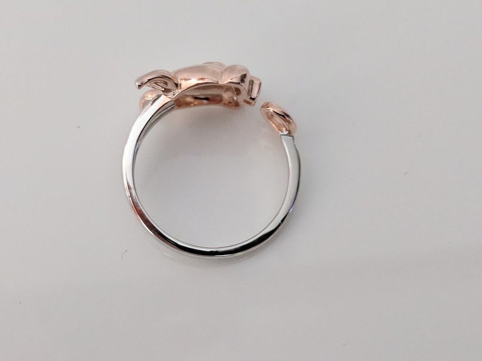 Rose Gold Plated Sterling Silver Piggy Ring and Post Earrings、mySite、g9winljtr