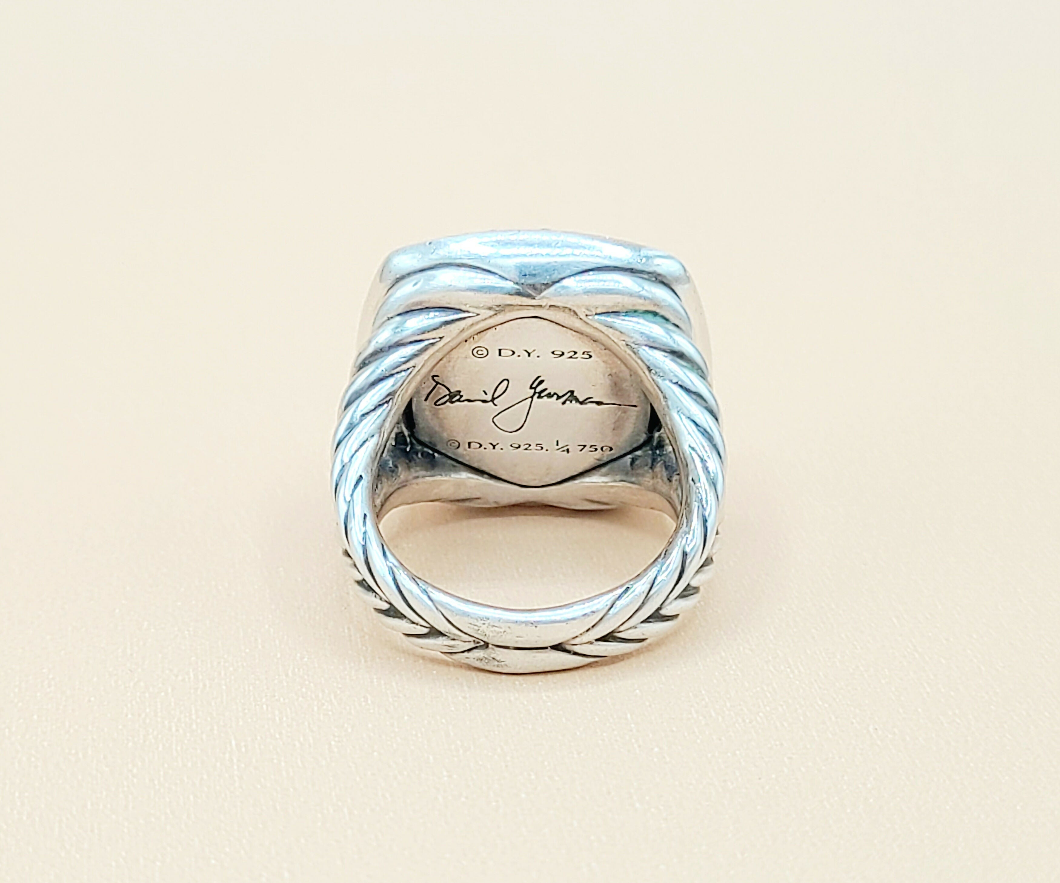 David Yurman Albion Gold Dome Diamond Ring 17mm、mySite、hinf8tx79