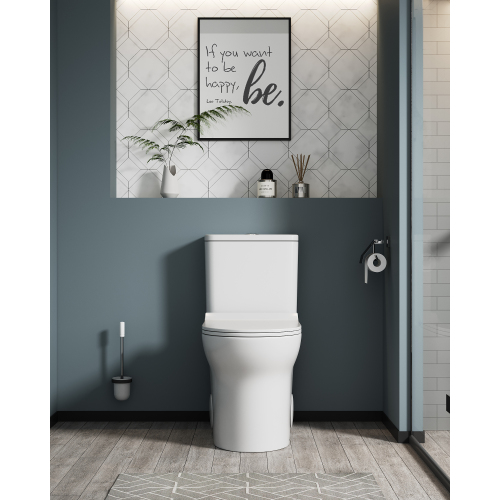 1.1/1.6 GPF Elongated Comfort Height Floor Mounted One-Piece Toilet, CUPC Certified, WaterSense Cetified, Ceramic, White Color, Soft Close Seat、、xpatfood
