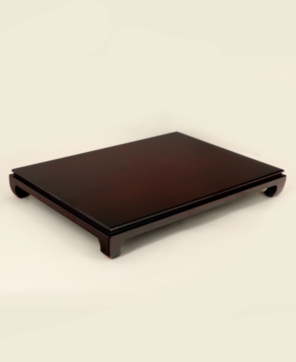 Polished Dark Cherry Statue Stand Pedestal Risers, Sold Individually、mySite、topwebapps
