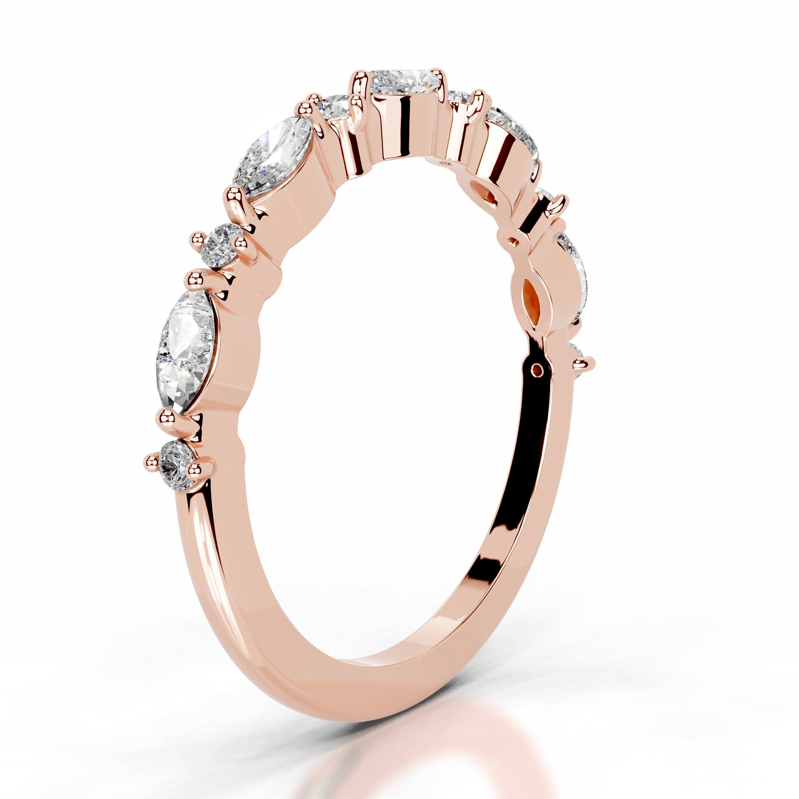 Vienna Diamond Wedding band - 14K Rose Gold、mySite、hinf8tx79