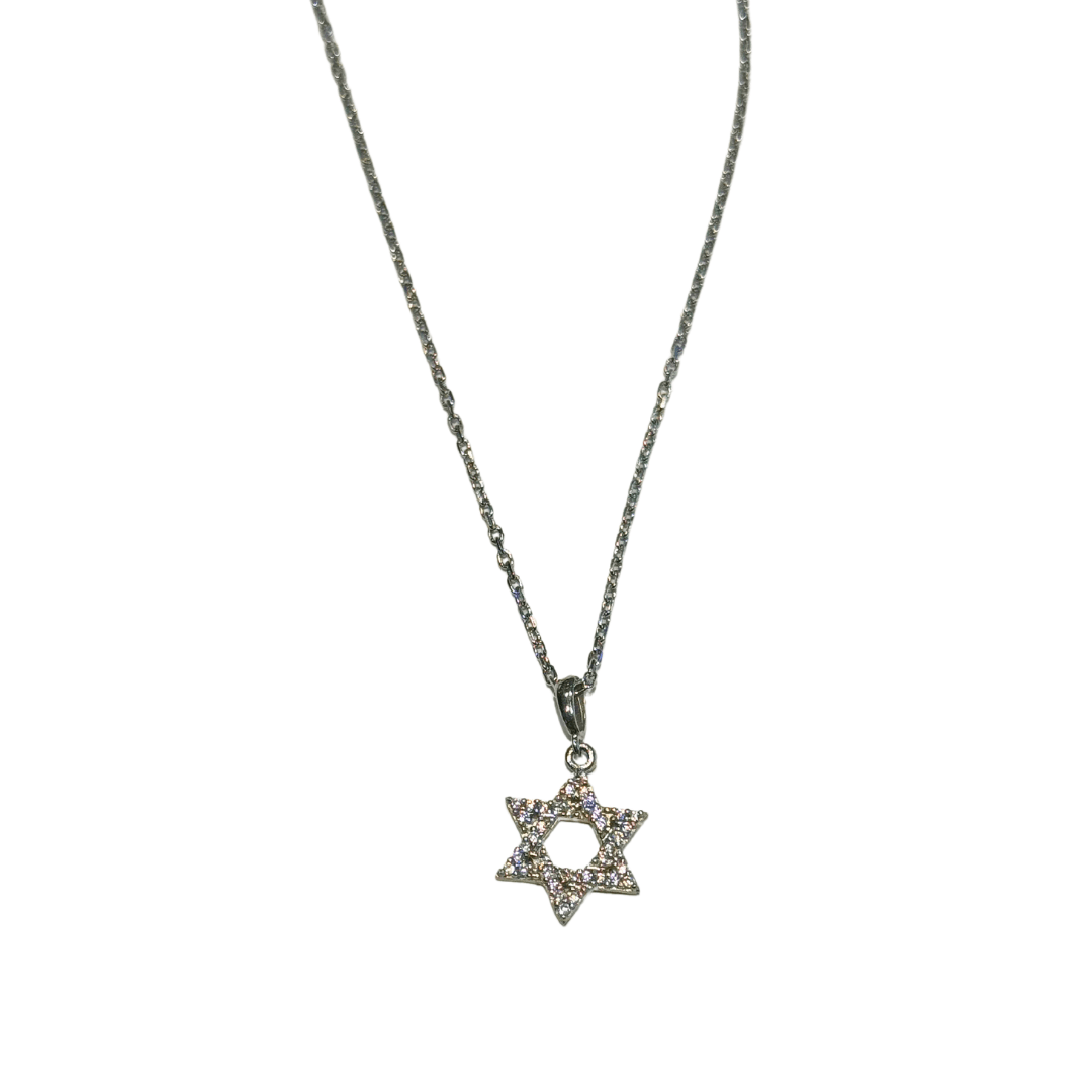  Silver & Stones Star of David Necklace、mySite、elrpsem3k