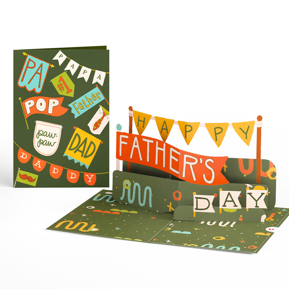 Happy Father's Day Banner Pop-Up Card、mySite、solidvoid
